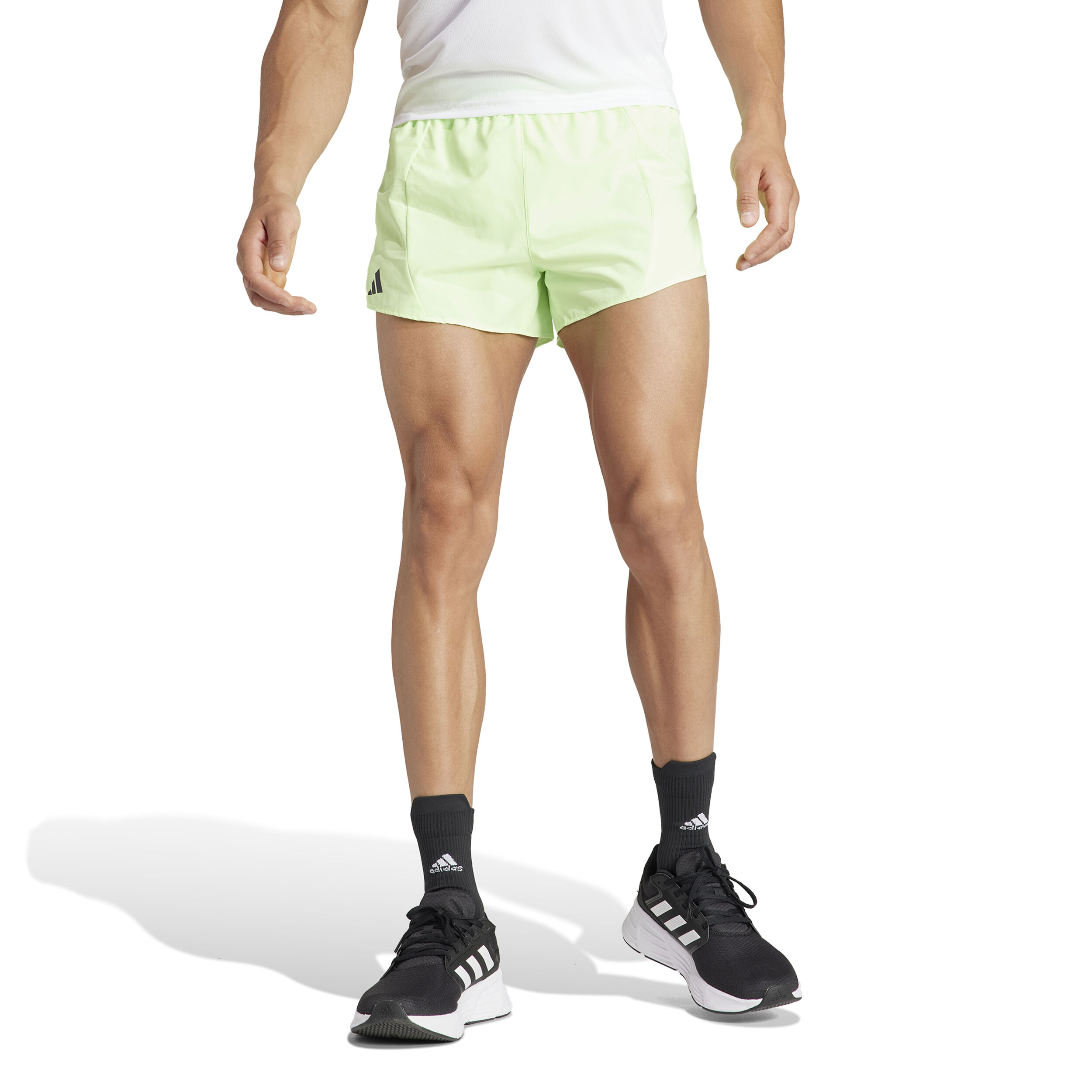 【Laufen】 Buy adidas Adizero E Running Shorts Men Light Green online