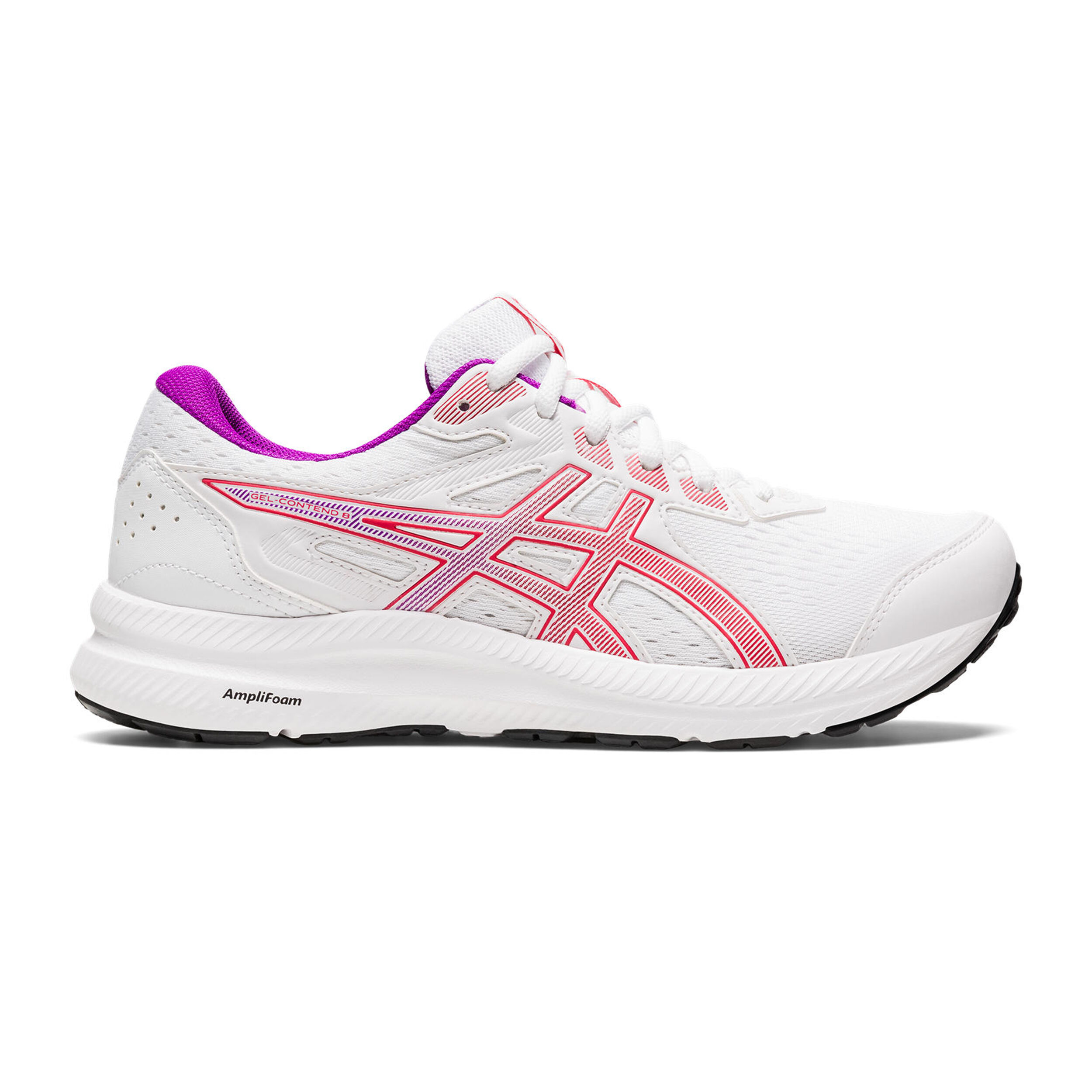 Buy ASICS Gel Contend 8 Neutral Running Shoe Women White Red online Running Point COM