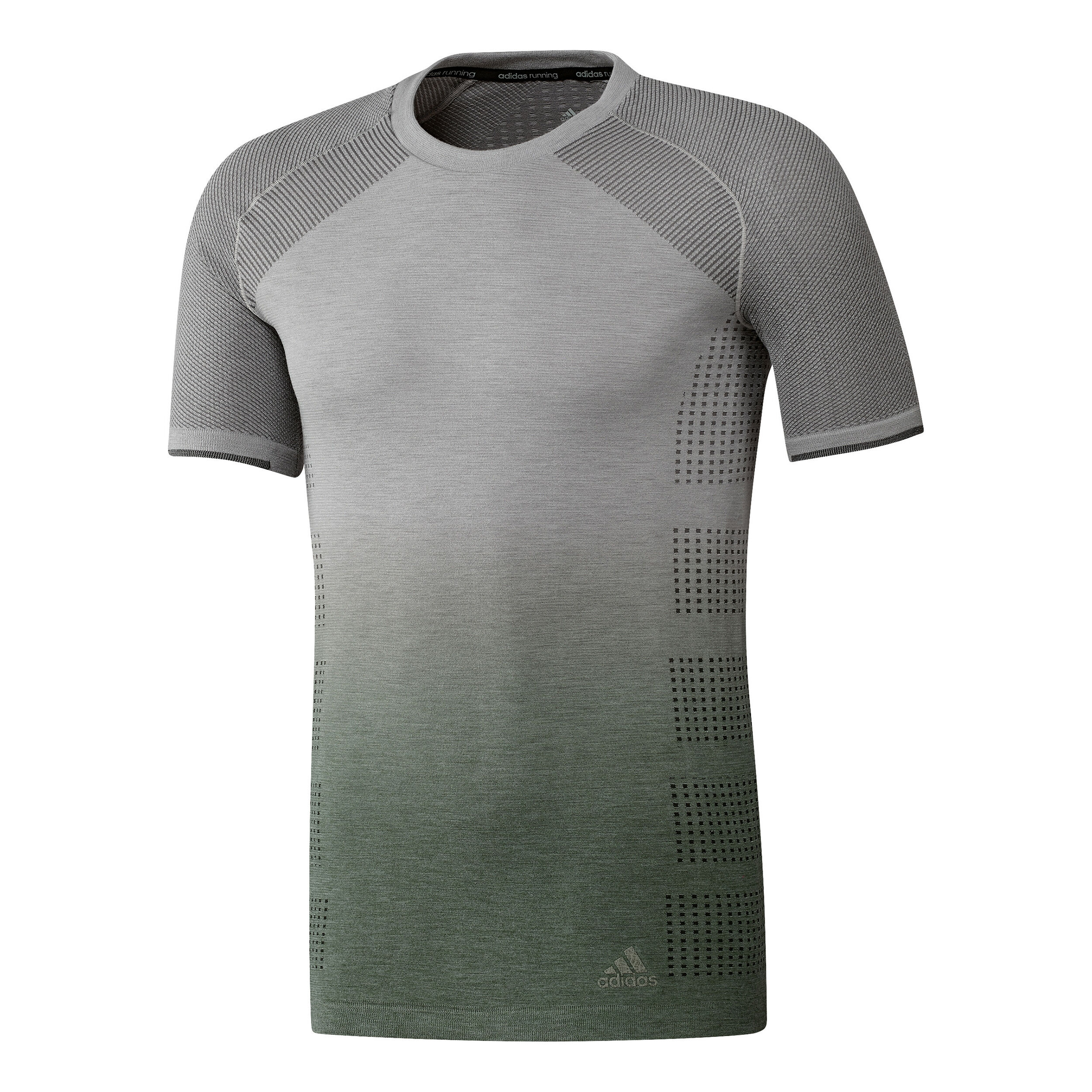 Buy adidas Primeknit Wool Dip Dye T Shirt Men Grey Green online Running Point COM