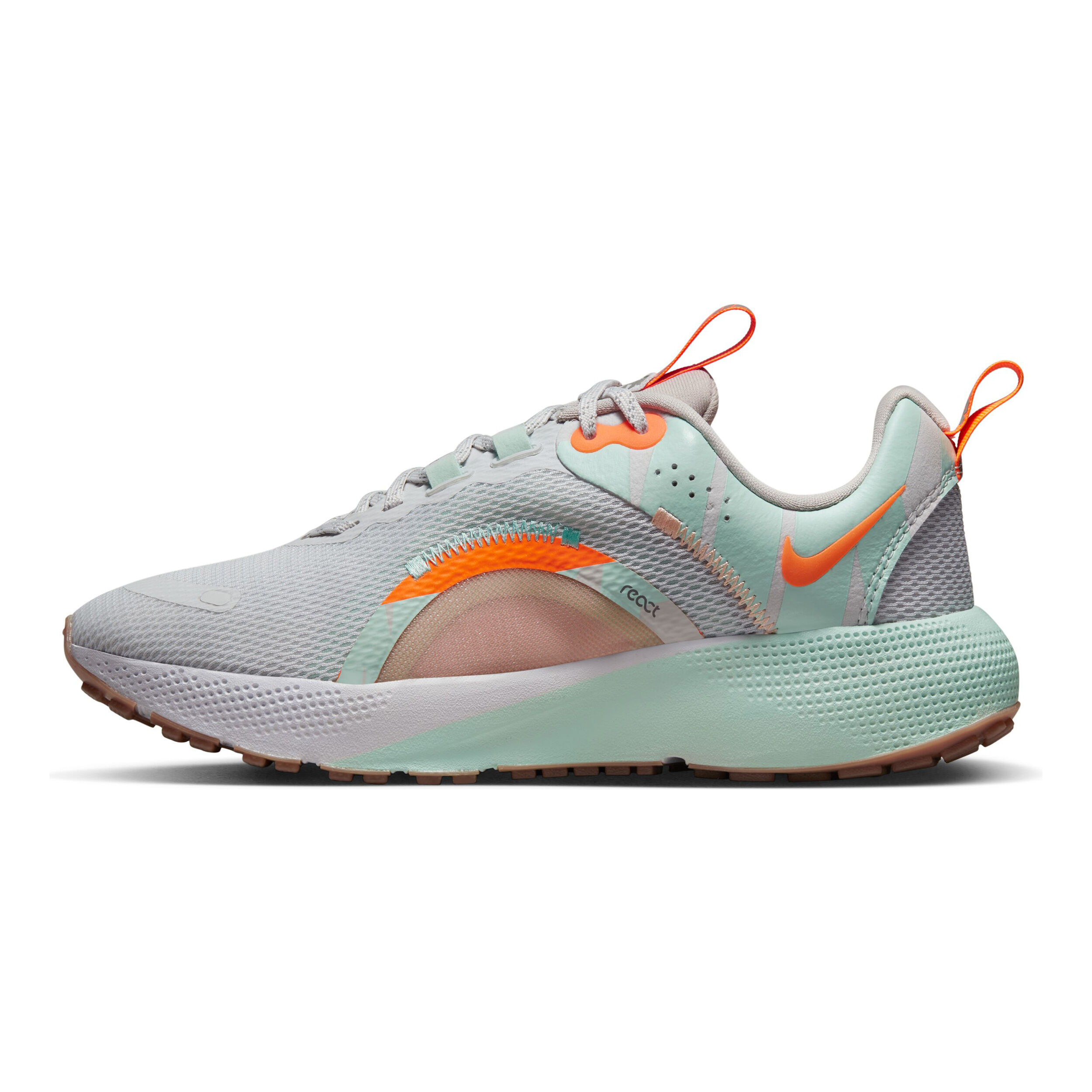 Nike react grey orange top