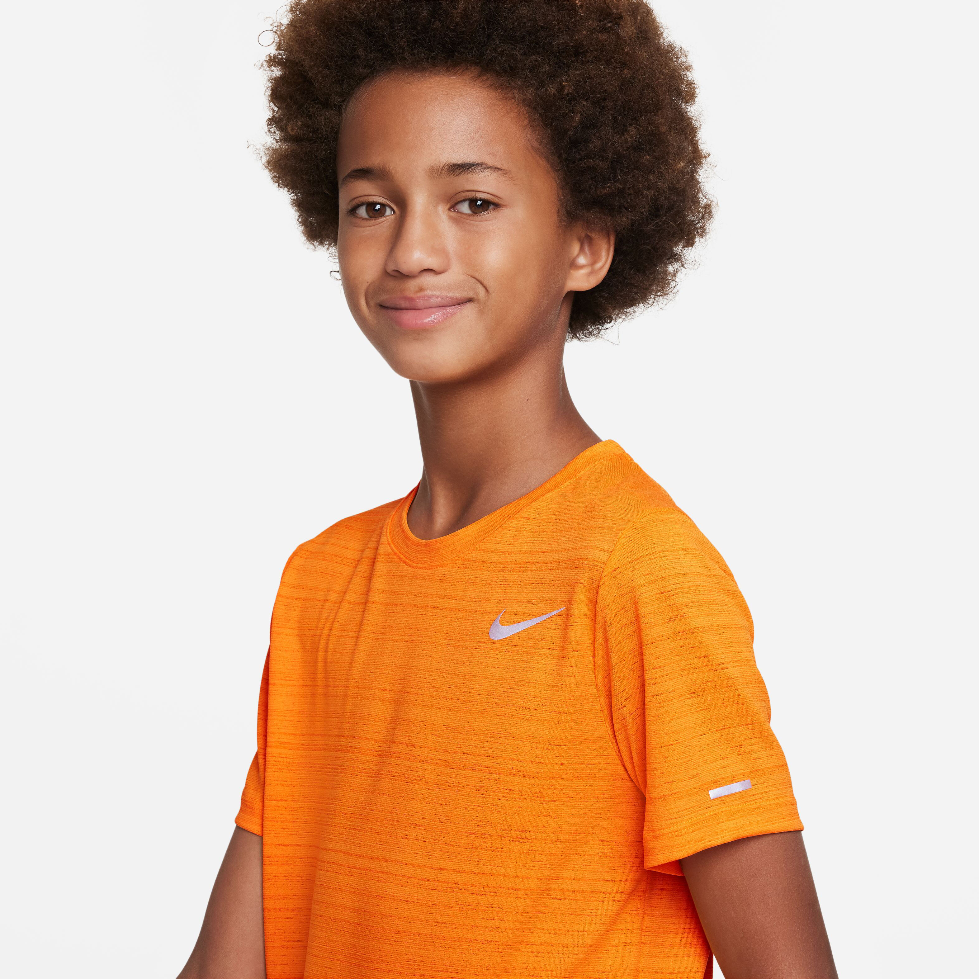 Buy Nike Dri Fit Miler Running Shirts Boys Orange online Running Point COM