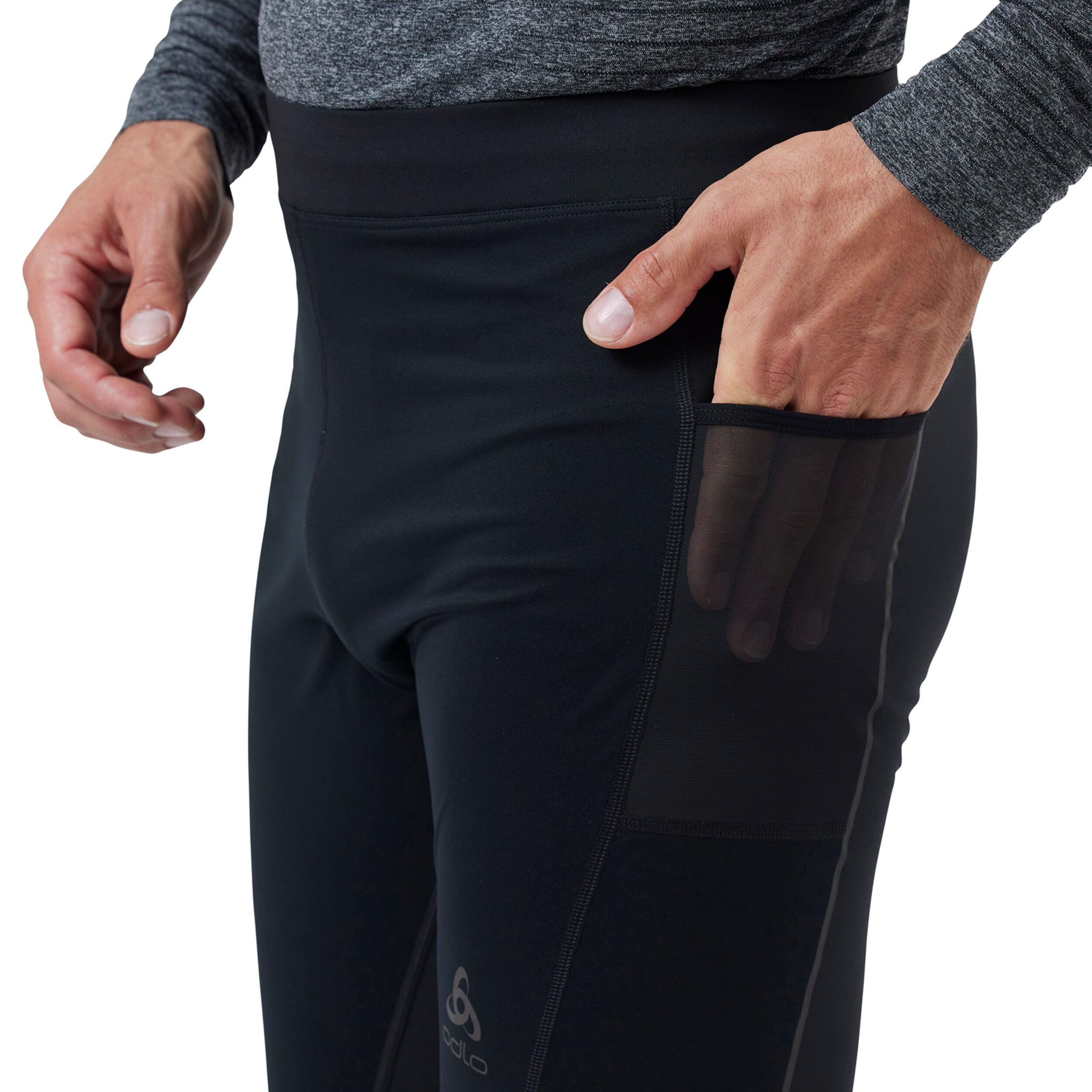 Buy Odlo Zeroweight Warm Reflective Tight Men Black online Running Point COM