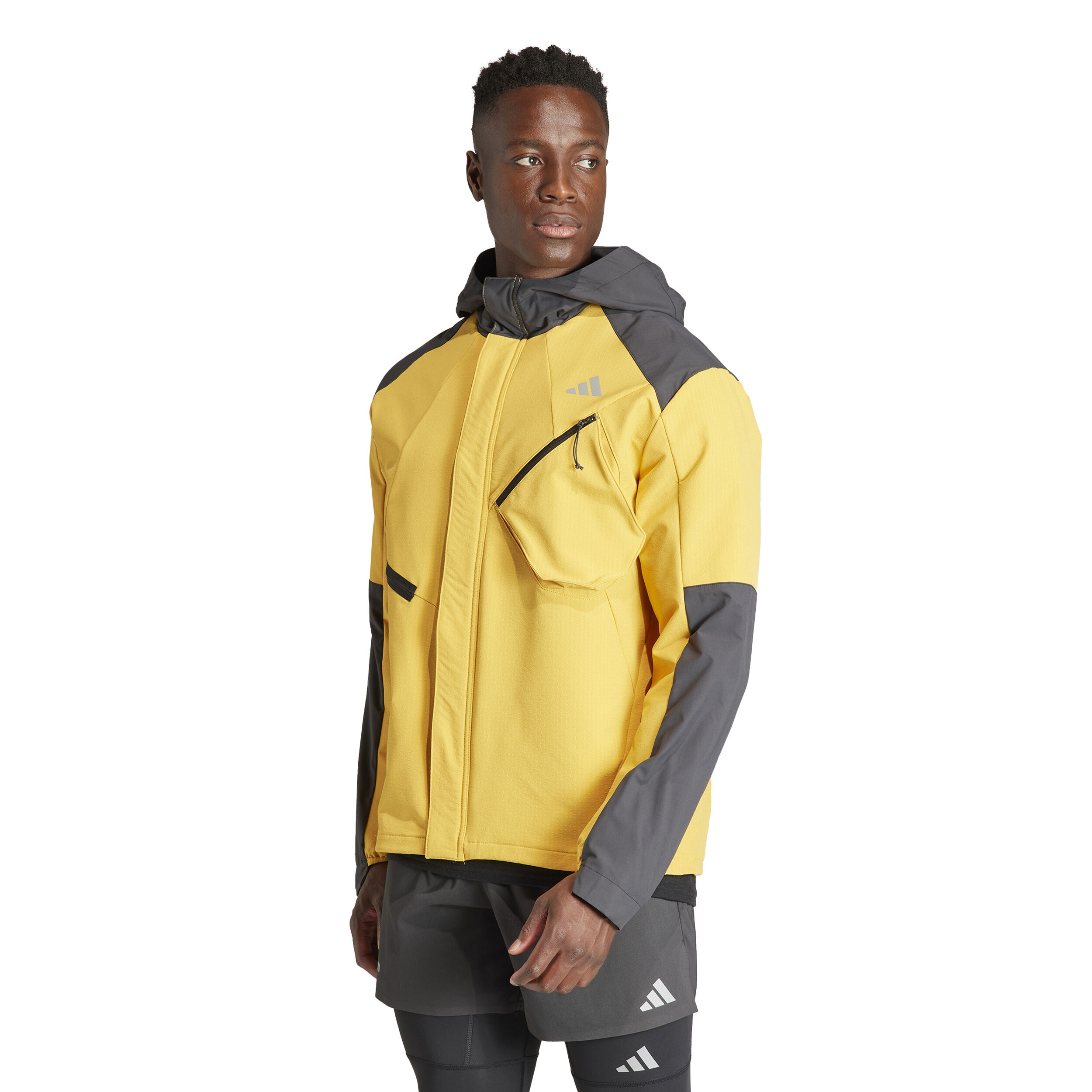 Buy adidas Ultimate Cold Ready Running Jacket Men Golden Yellow Black online Running Point COM