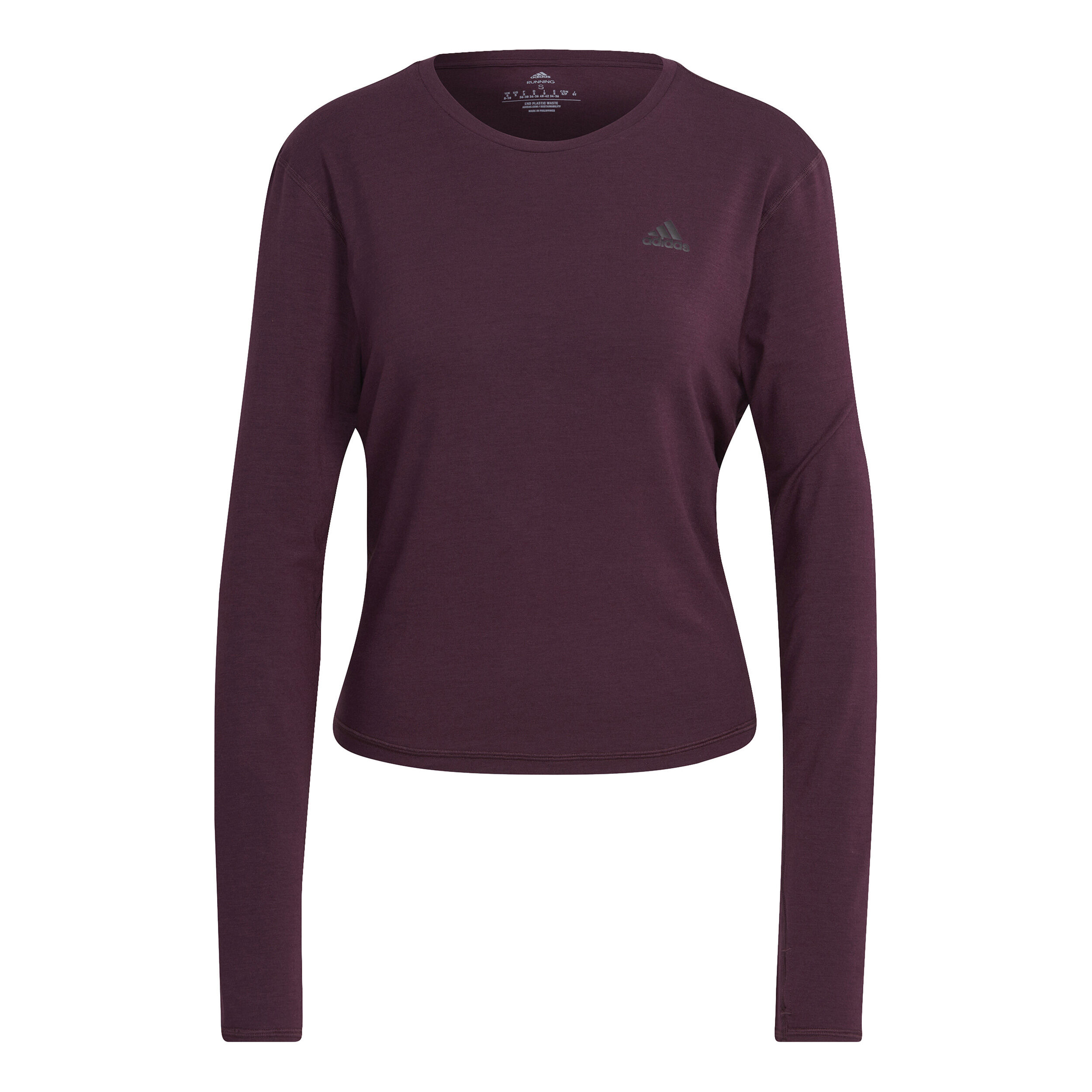 Adidas tops women's long sleeve clearance