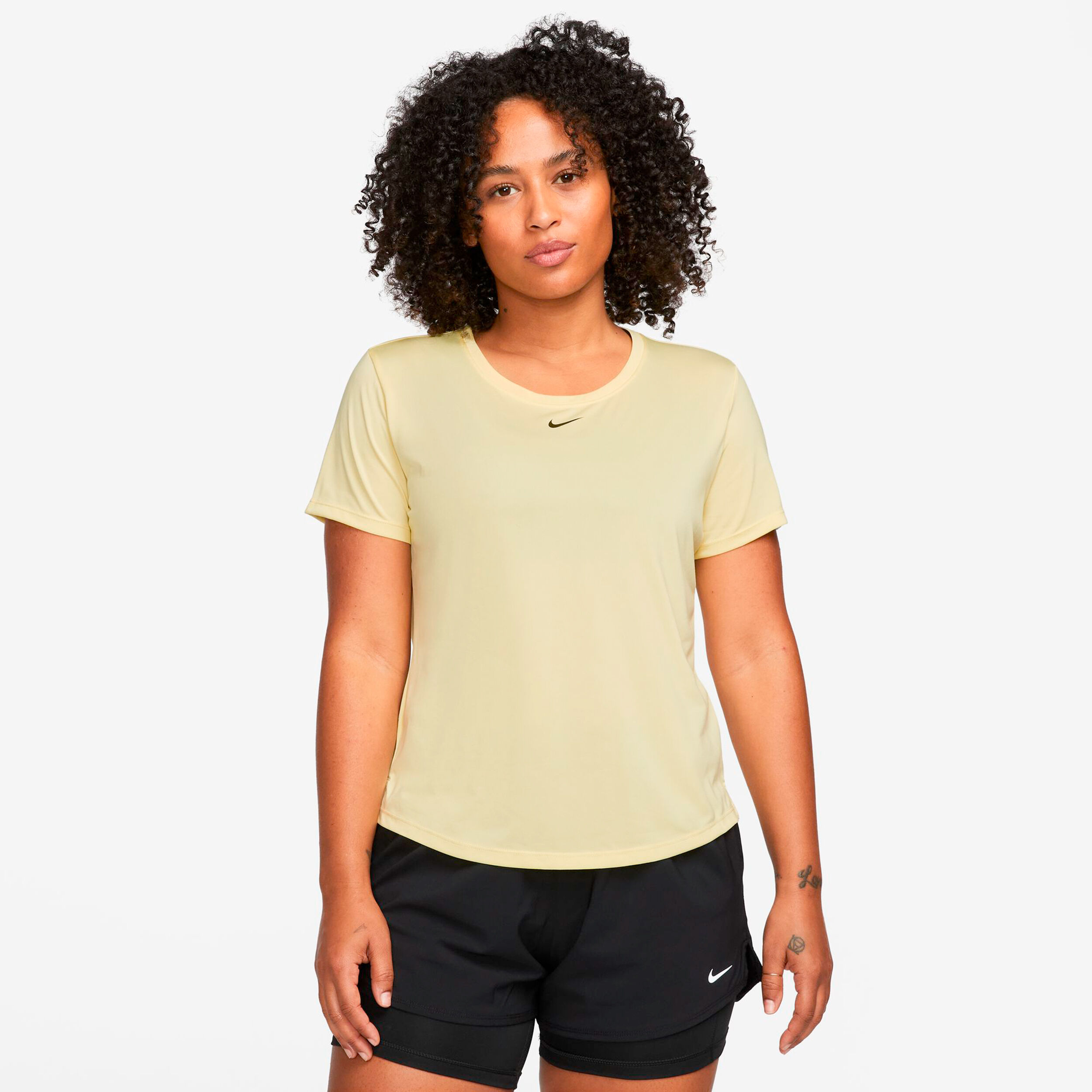 Buy Nike Dri-Fit One STD T-Shirt Women Yellow online | Running Point COM