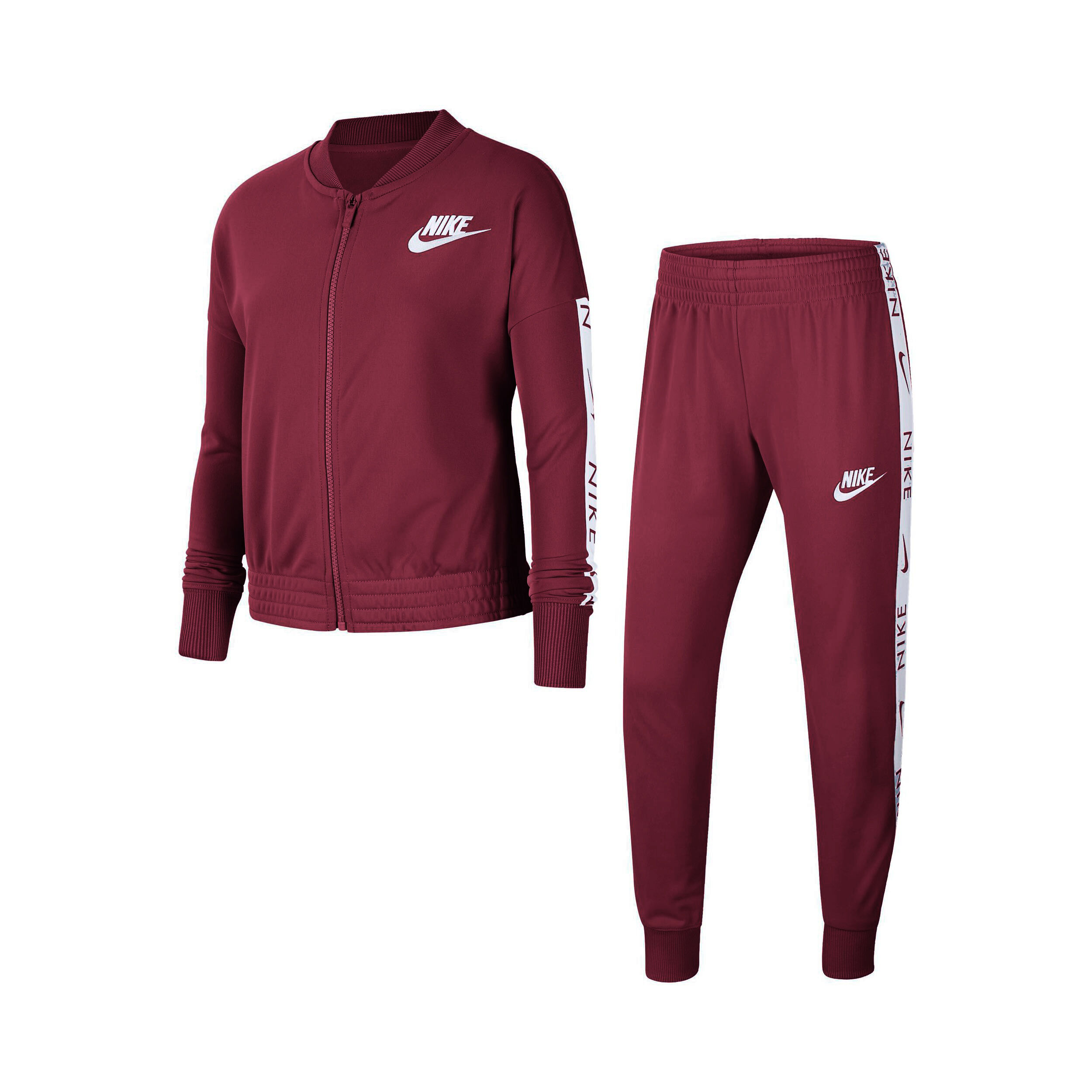 Maroon nike tracksuit sale