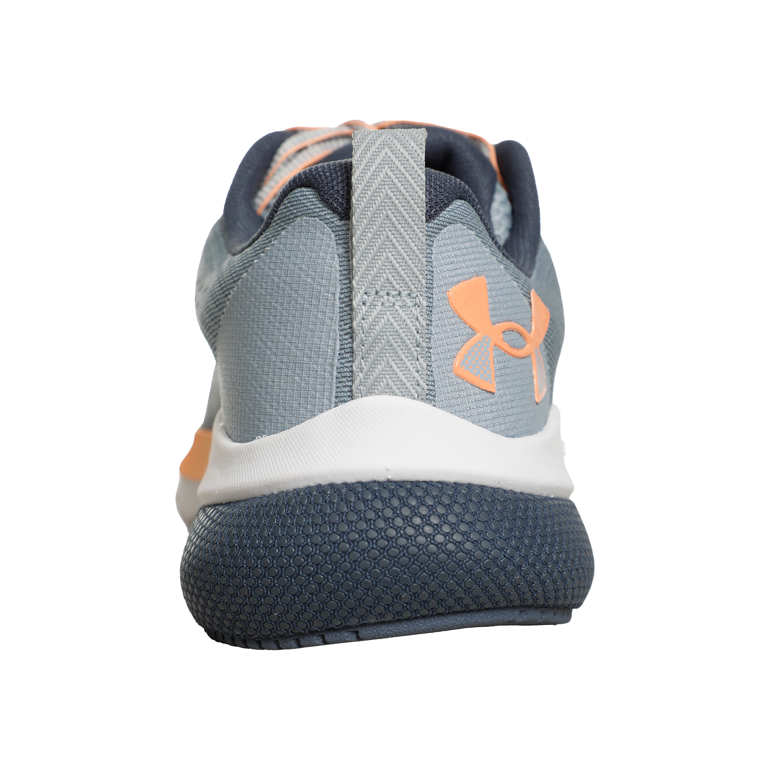 Grey and orange under armour shoes discount