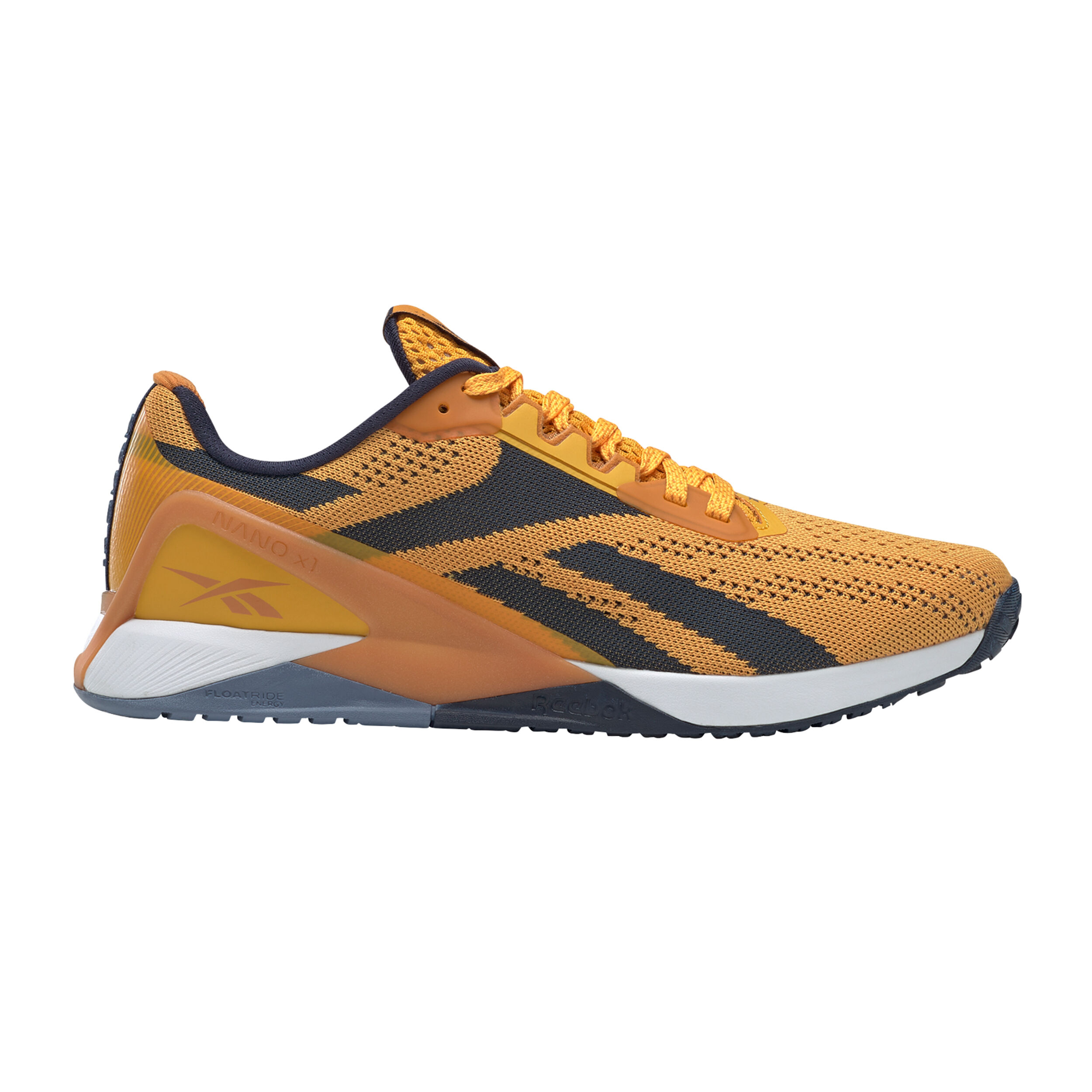 Buy Reebok Nano X1 Fitness Shoe Men Golden Yellow Dark Blue in size 46 online Running Point COM
