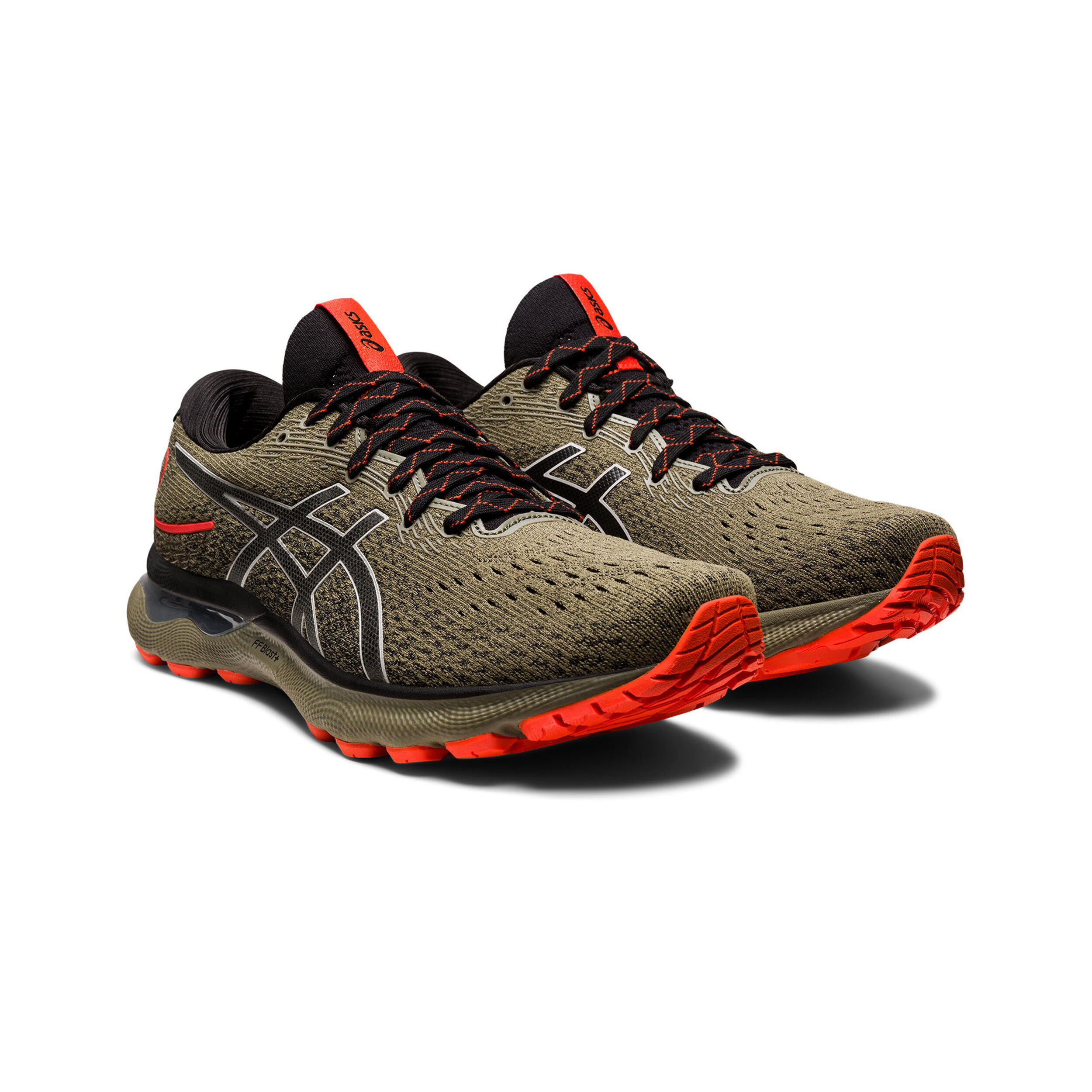 Buy ASICS Gel Nimbus 24 TR Trail Running Shoe Men Blue Olive online Running Point COM