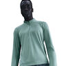 Pacer Half-Zip Longsleeve Running shirt Men-turquoise, silver