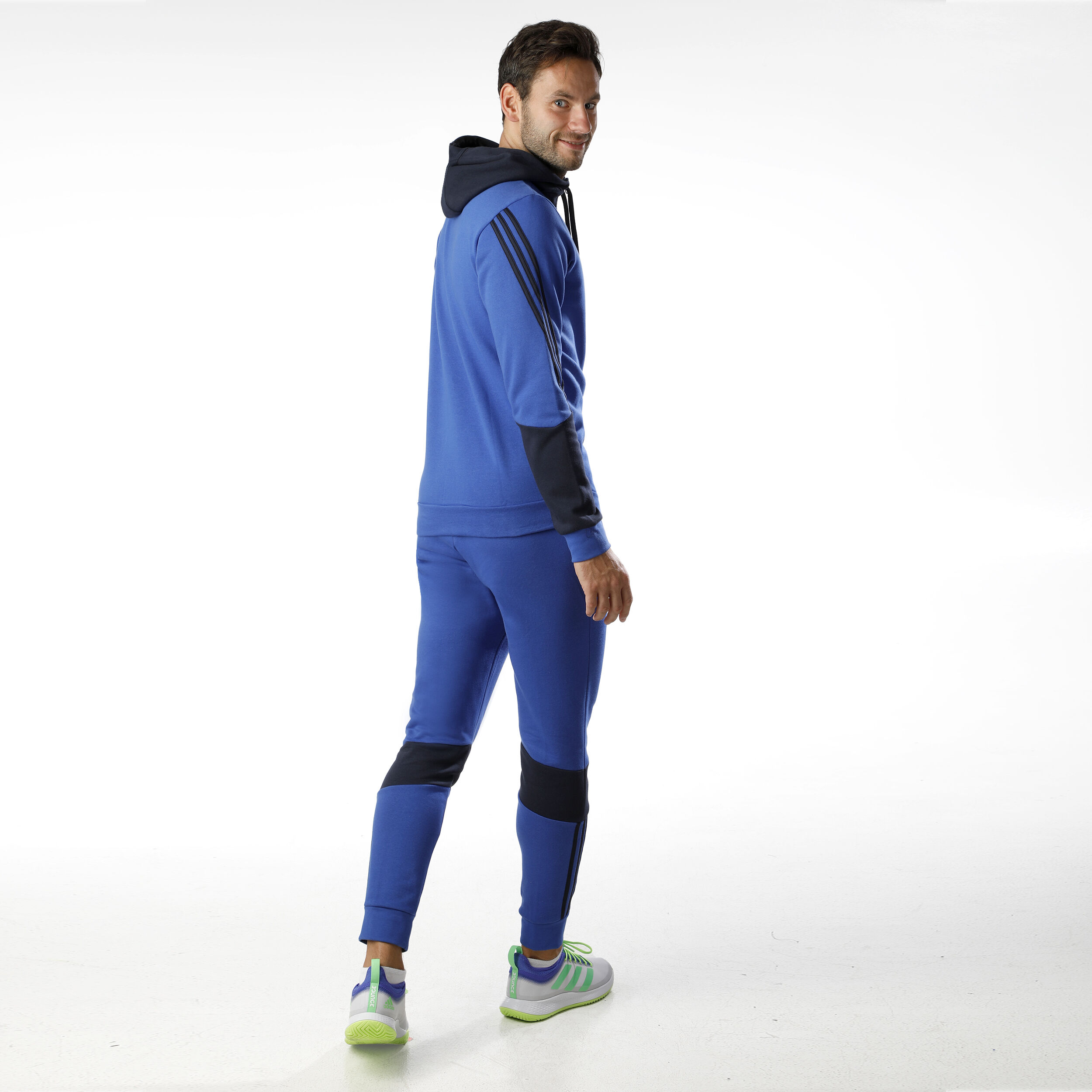 buy adidas MTS Cotton Fleece Tracksuit Men Blue White online