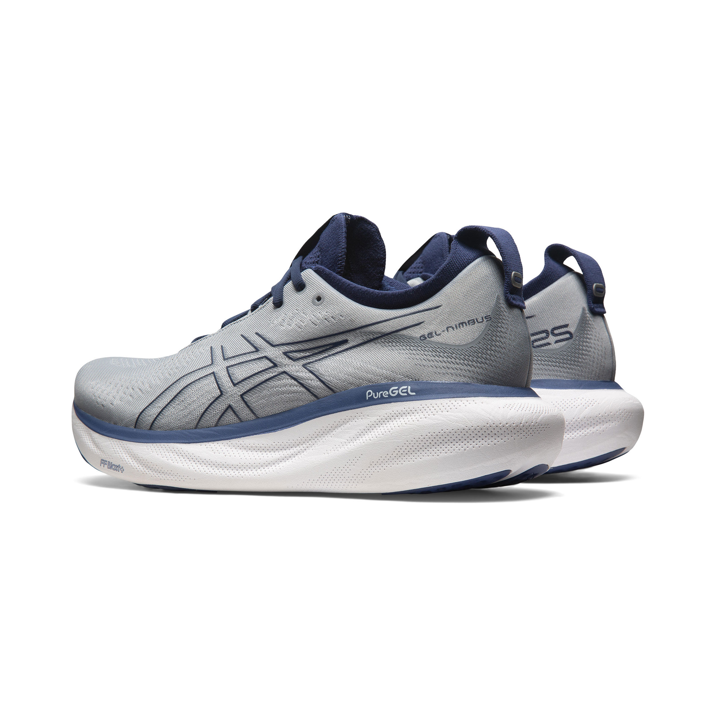 Buy ASICS Gel Nimbus 25 Neutral Running Shoe Men Grey Blue online