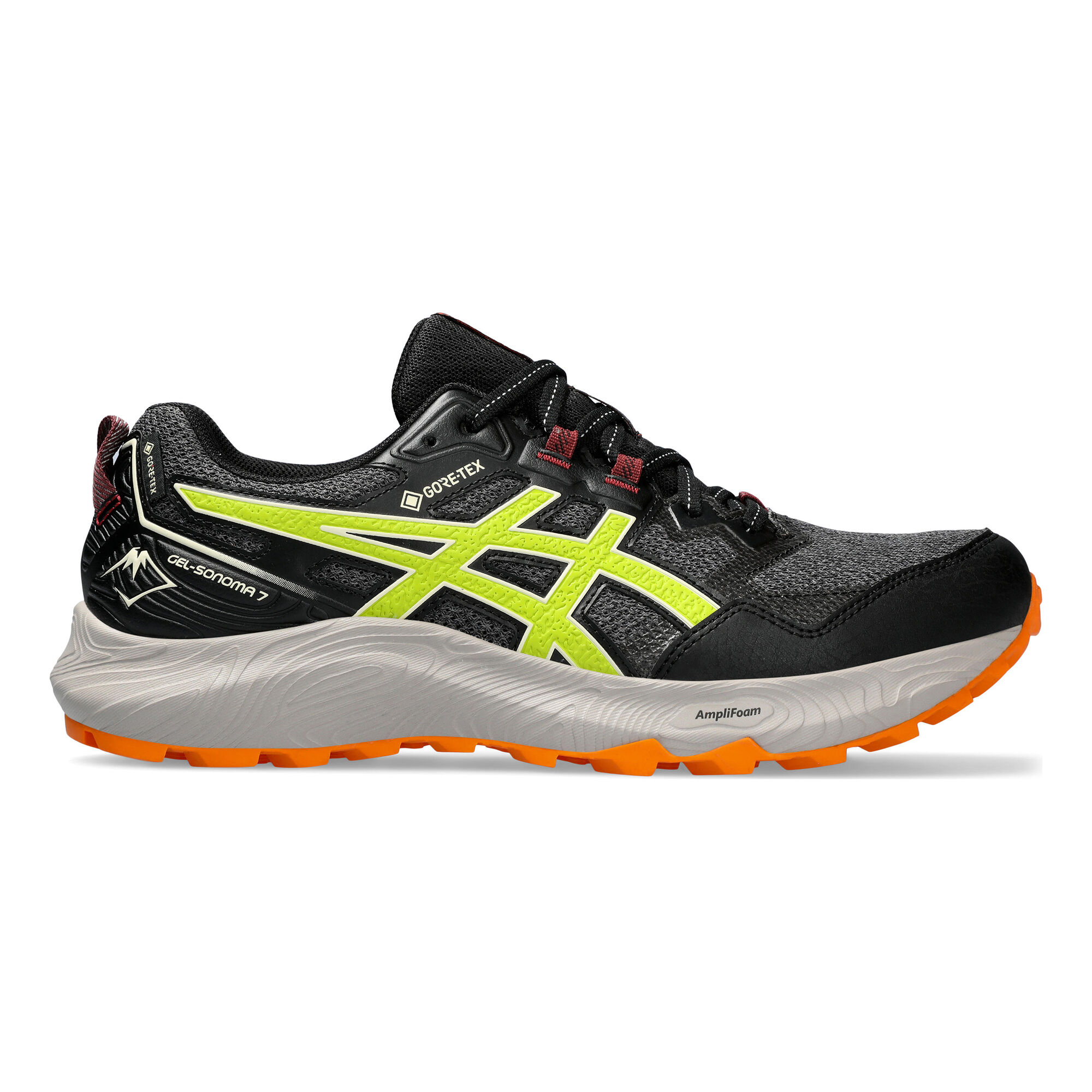  ASICS Men's Gel-Cumulus 25 GTX Shoes, 7, Black/NEON Lime