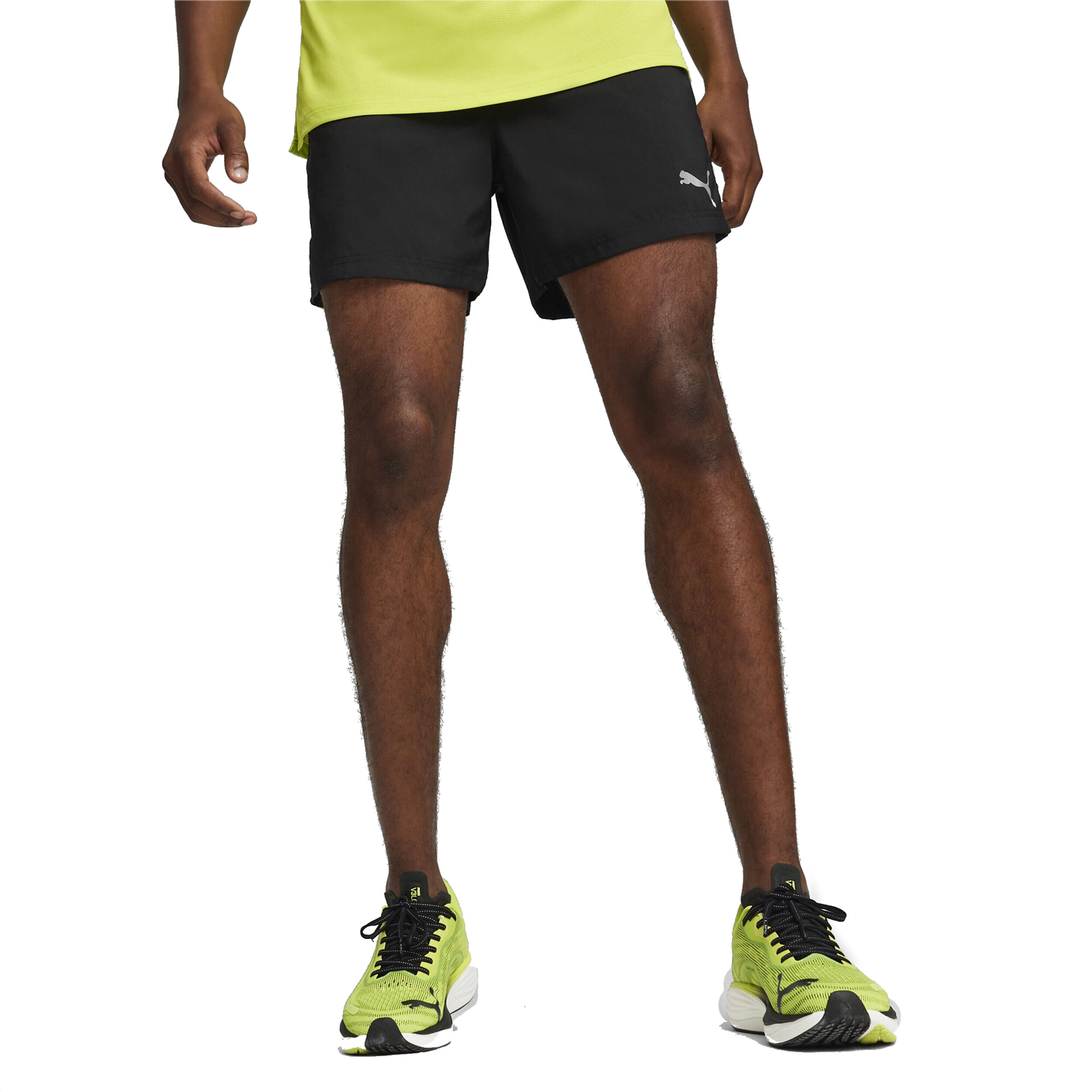 Neon green running shorts deals