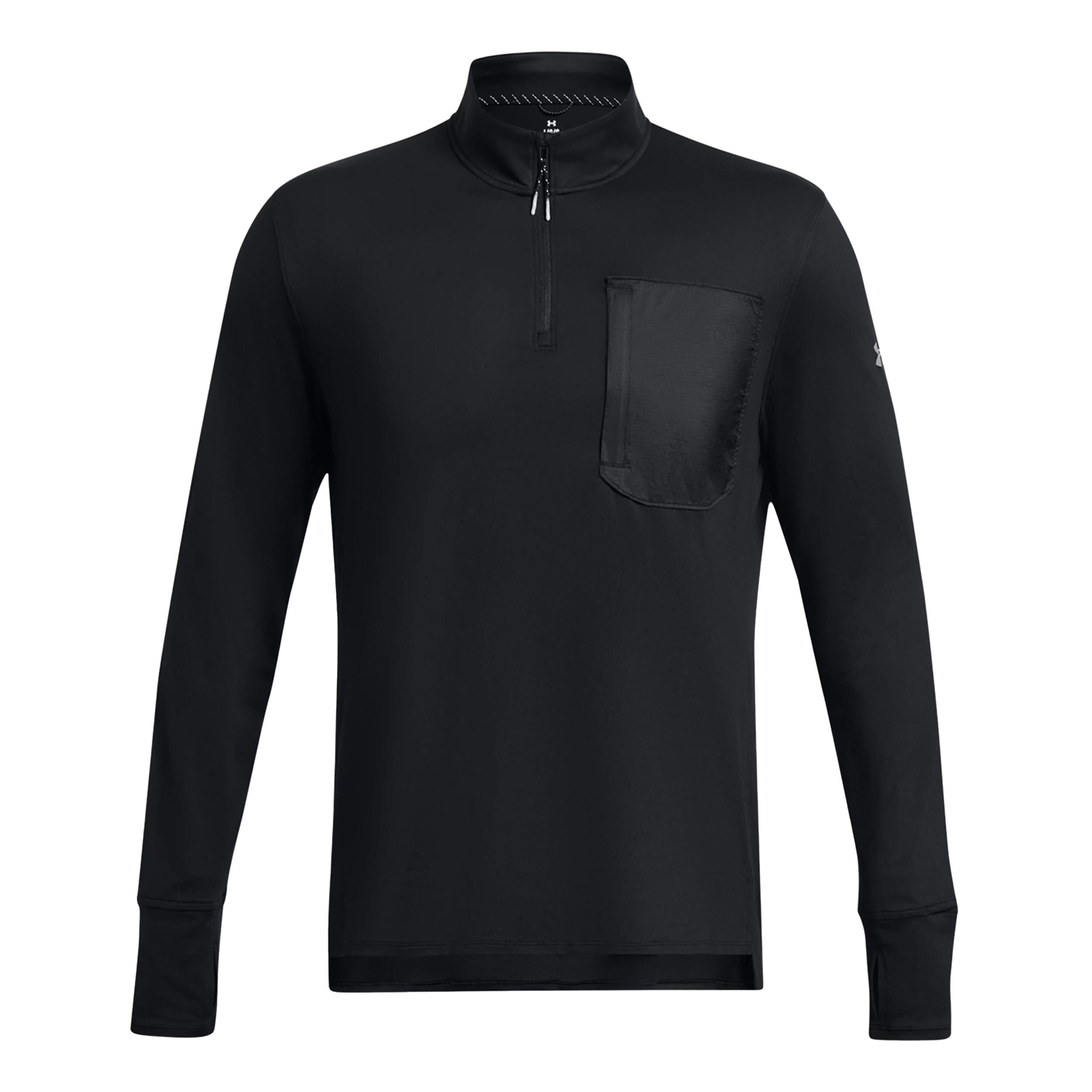 Run Trail Quarter Zip Running Top Men Black