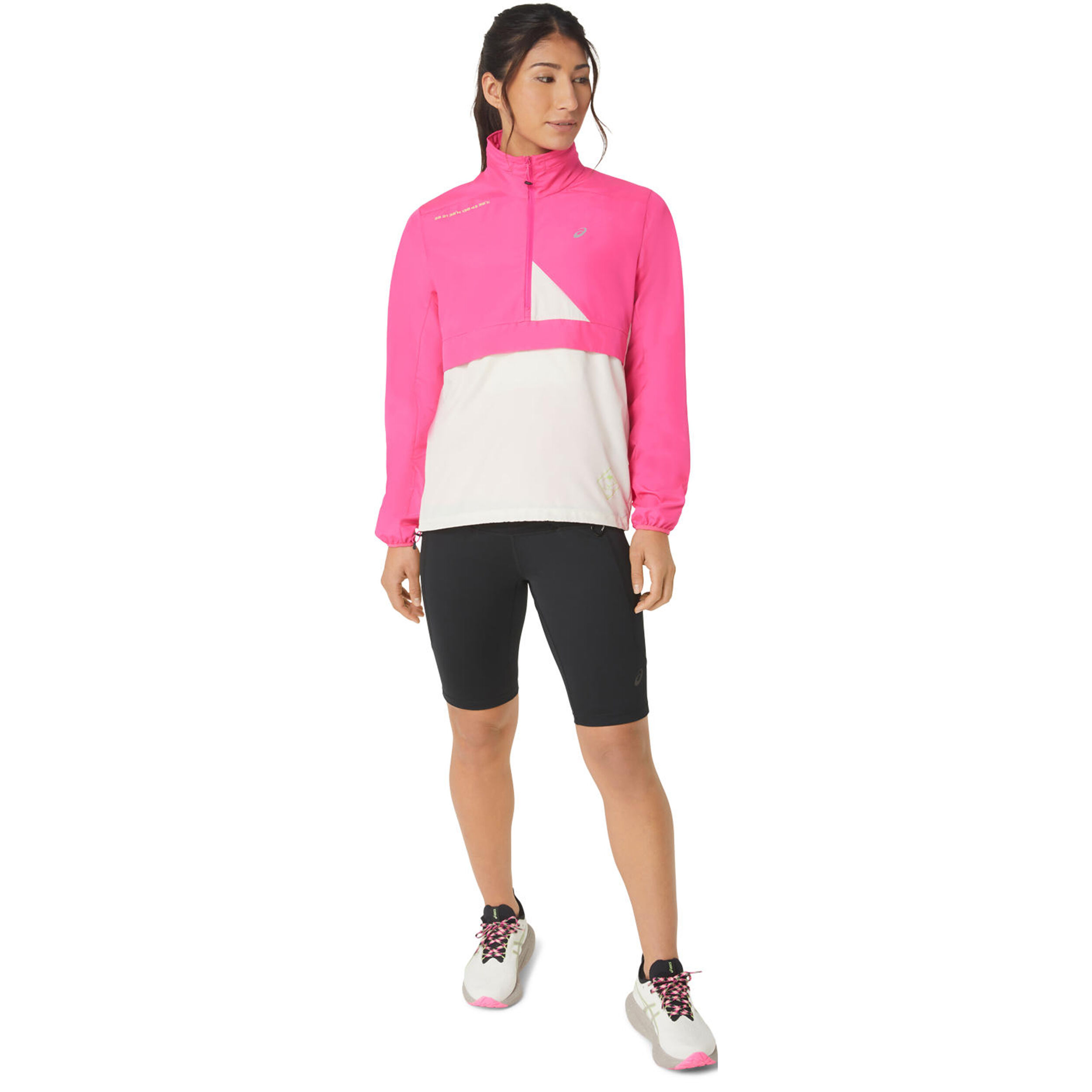 Asics fujitrail half sale zip running hoodie
