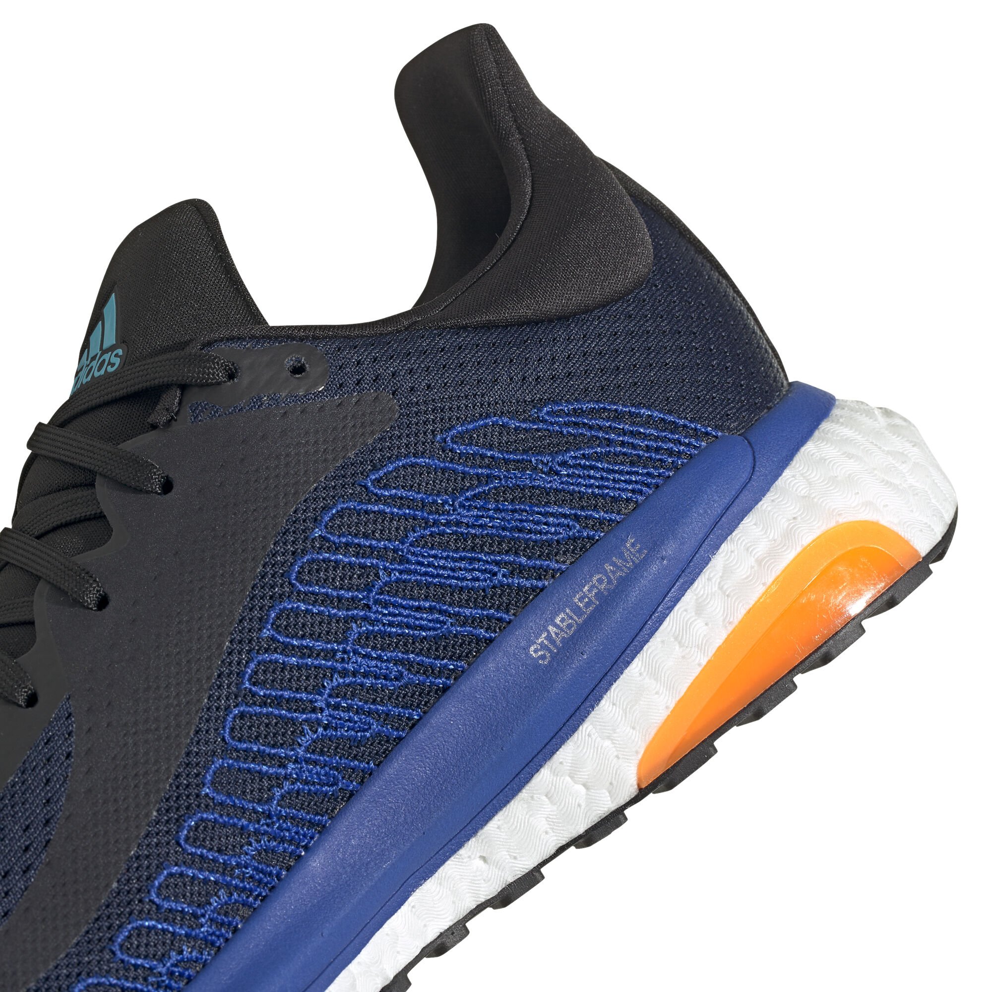 Buy adidas Solar Glide ST 3 Stability Running Shoe Men Dark Blue Orange in size 49 1 3 online Running Point COM