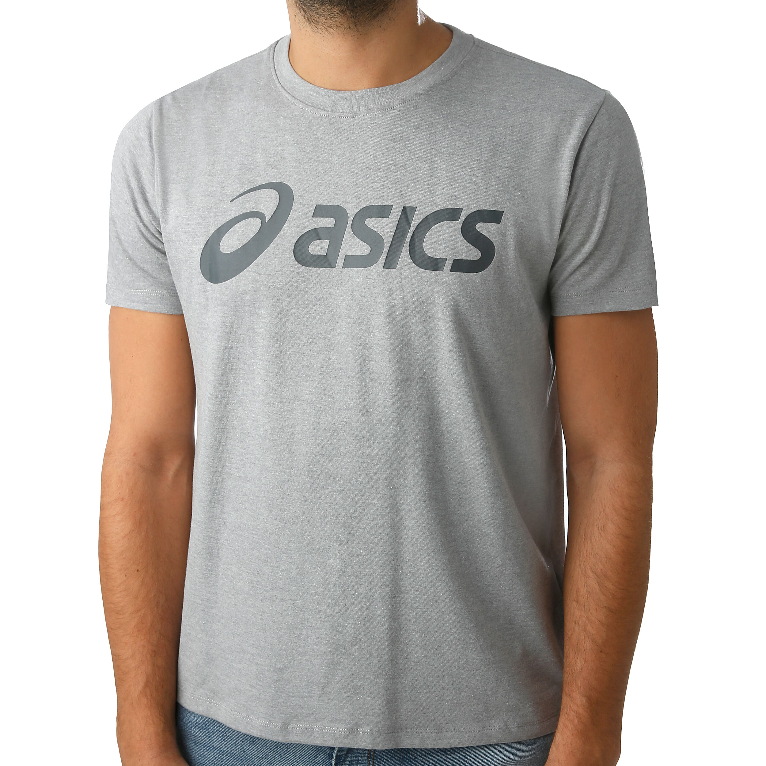 Buy ASICS Big Logo T-Shirt Men Grey, Dark Grey in size XL