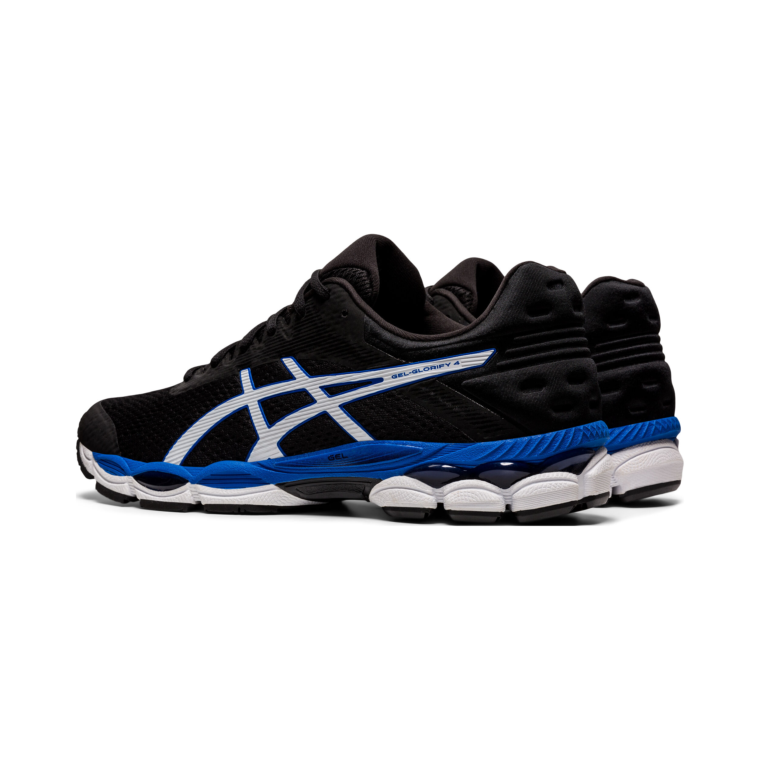 Buy ASICS Gel Glorify 4 Neutral Running Shoe Men Black Blue