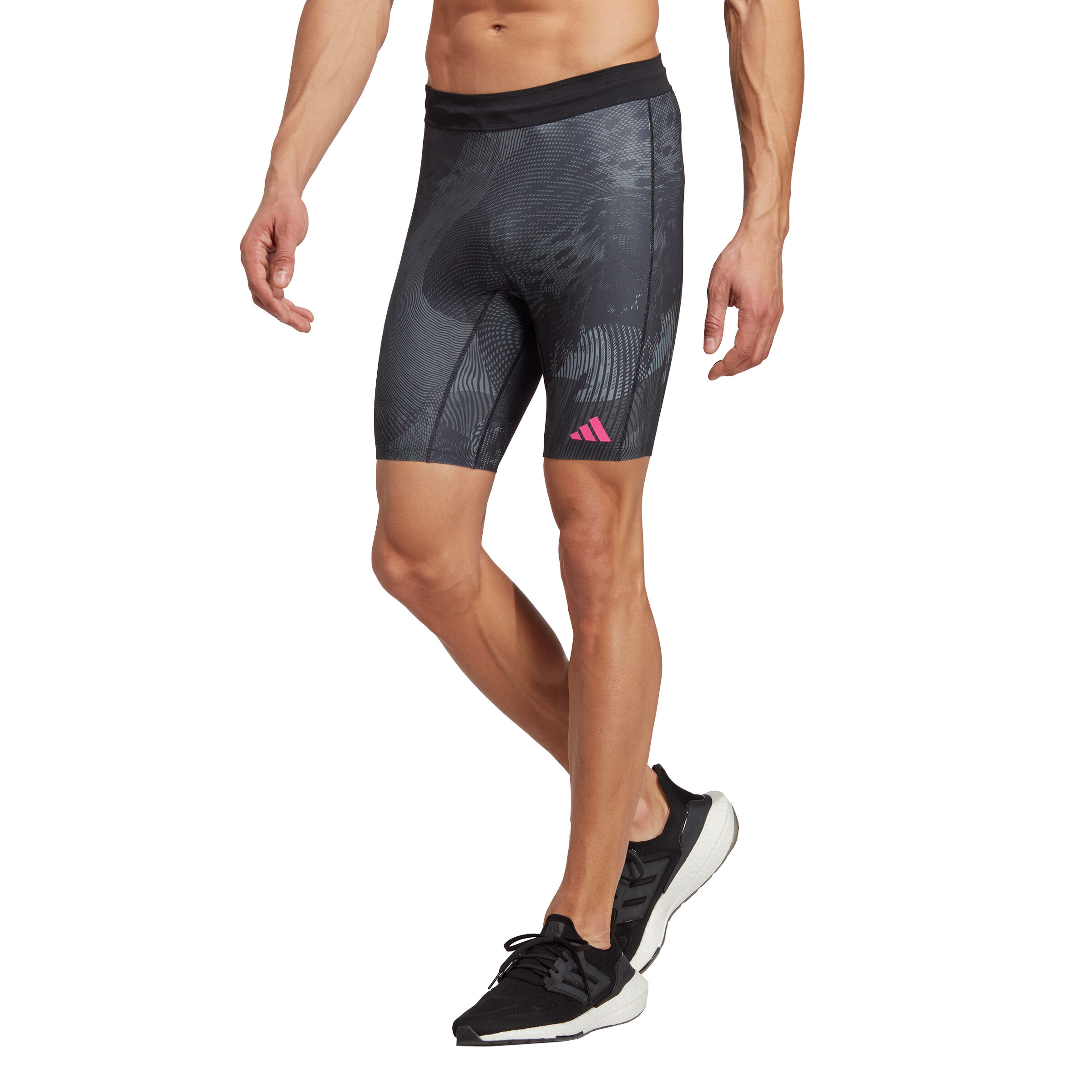 Adidas short running best sale tights