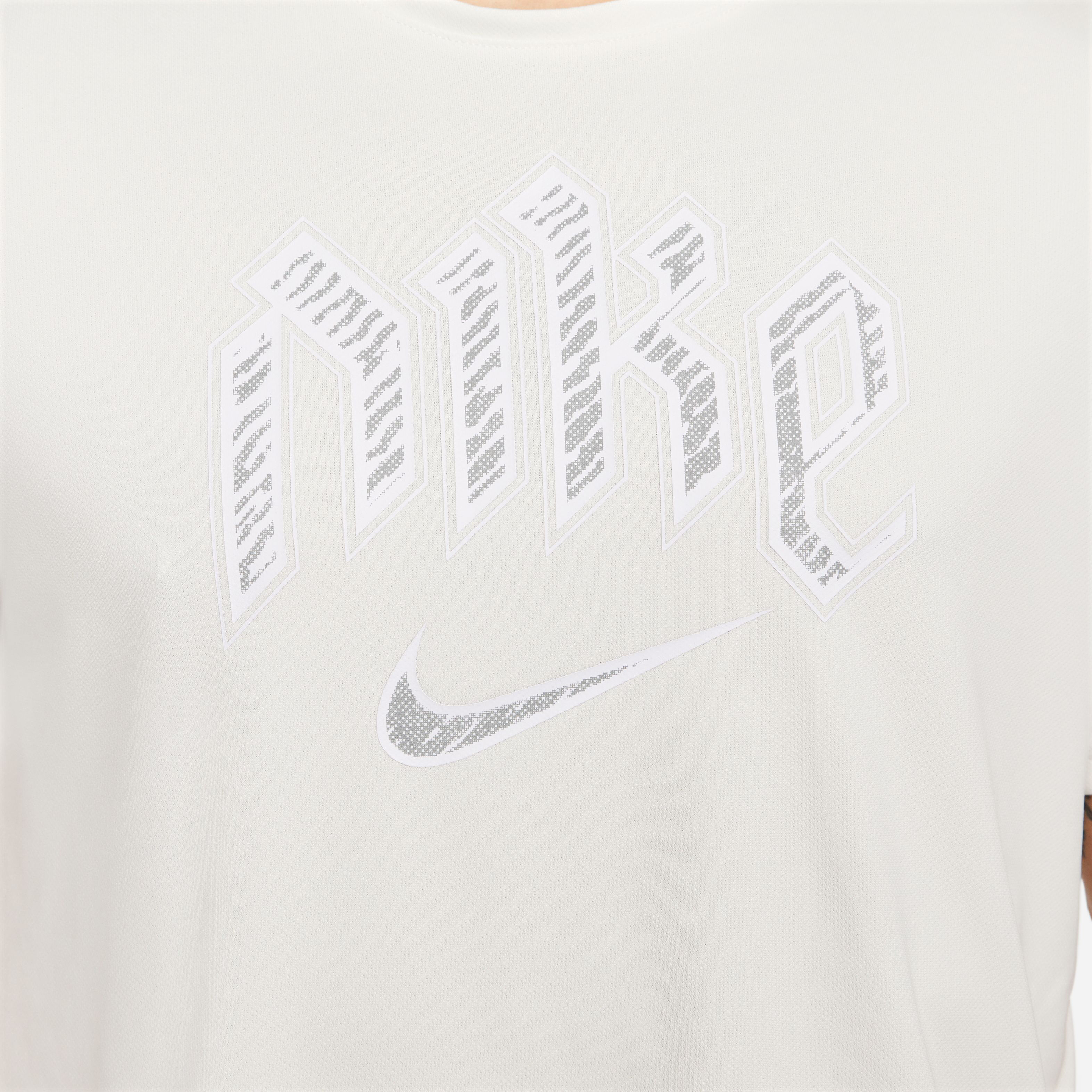 Buy Nike Dri Fit Miler Run Division Running Shirts Men White