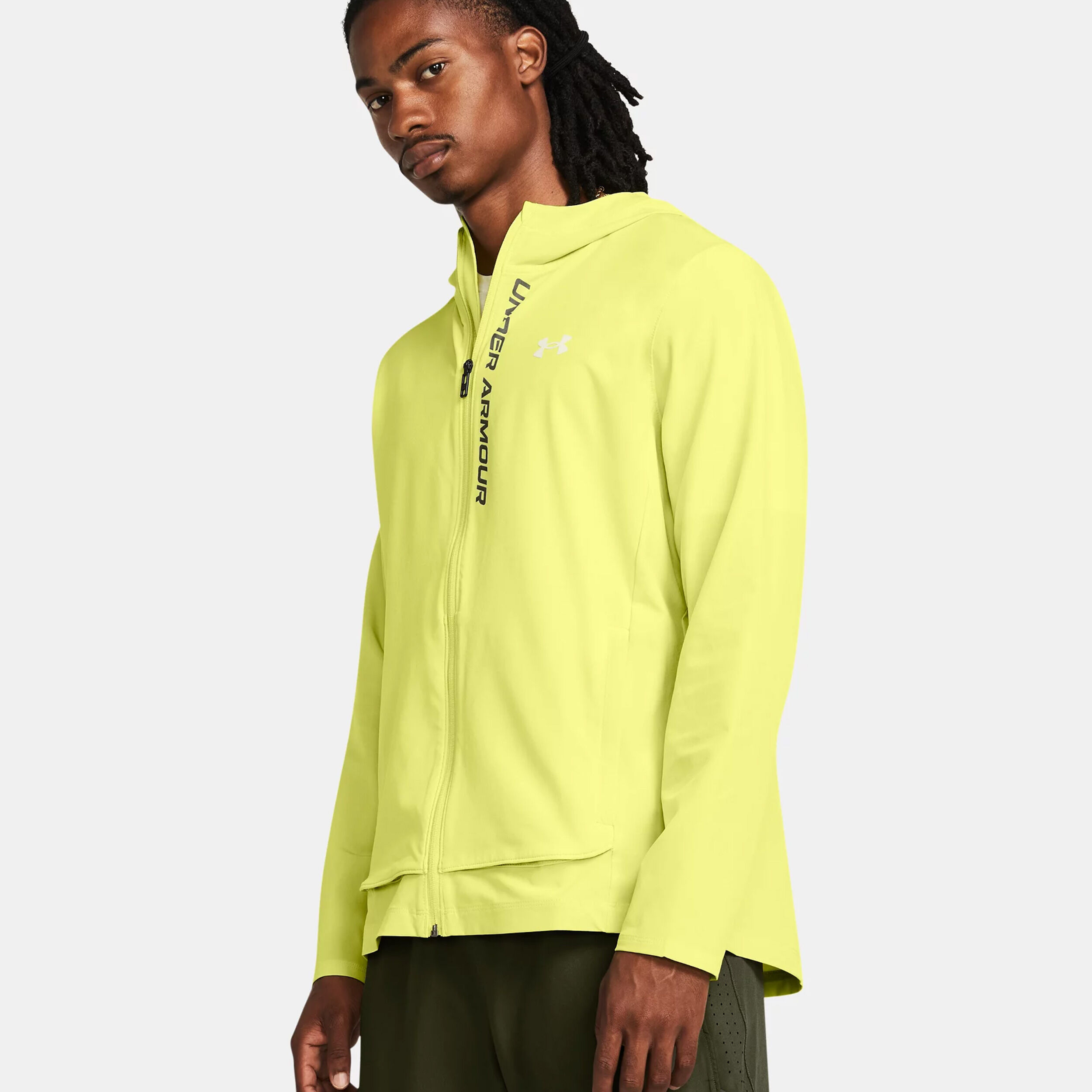 Yellow running jacket top