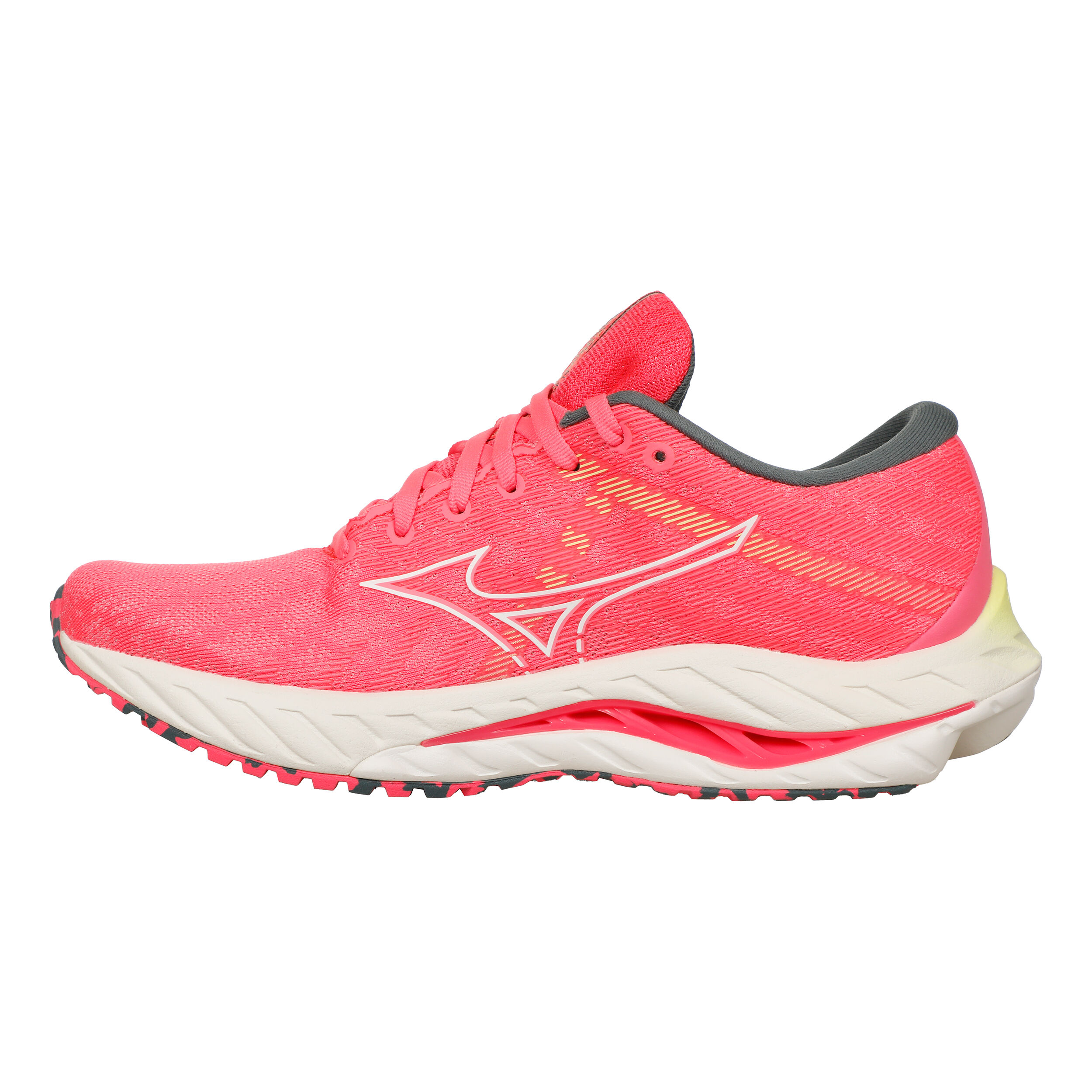 Wave Inspire 19 Stability Running Shoe Women Pink Neon Yellow