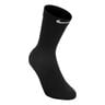 Fast Midweight Crew Running Socks-Black,Grey