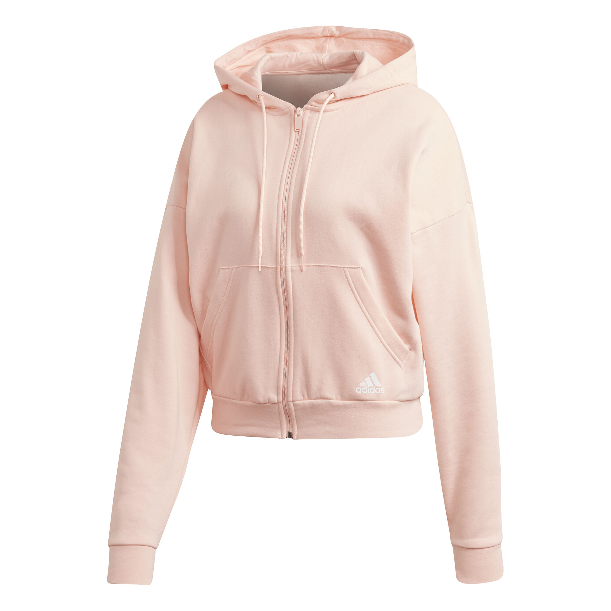 Buy adidas Badge Of Sports Zip Hoodie Women Pink White in size XXL online Running Point COM