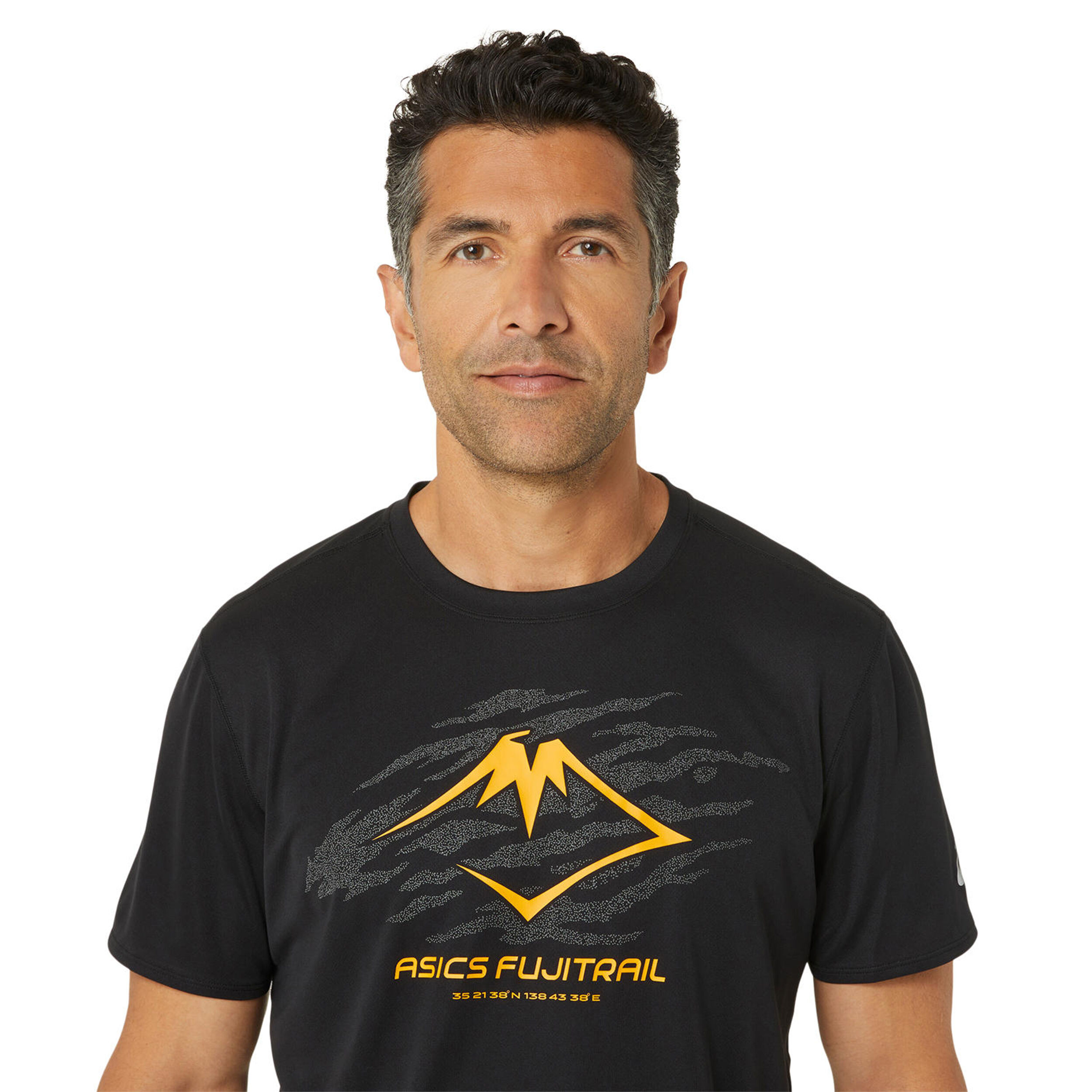 Buy ASICS Fujitrail Logo Running Shirt Men Black online | Running