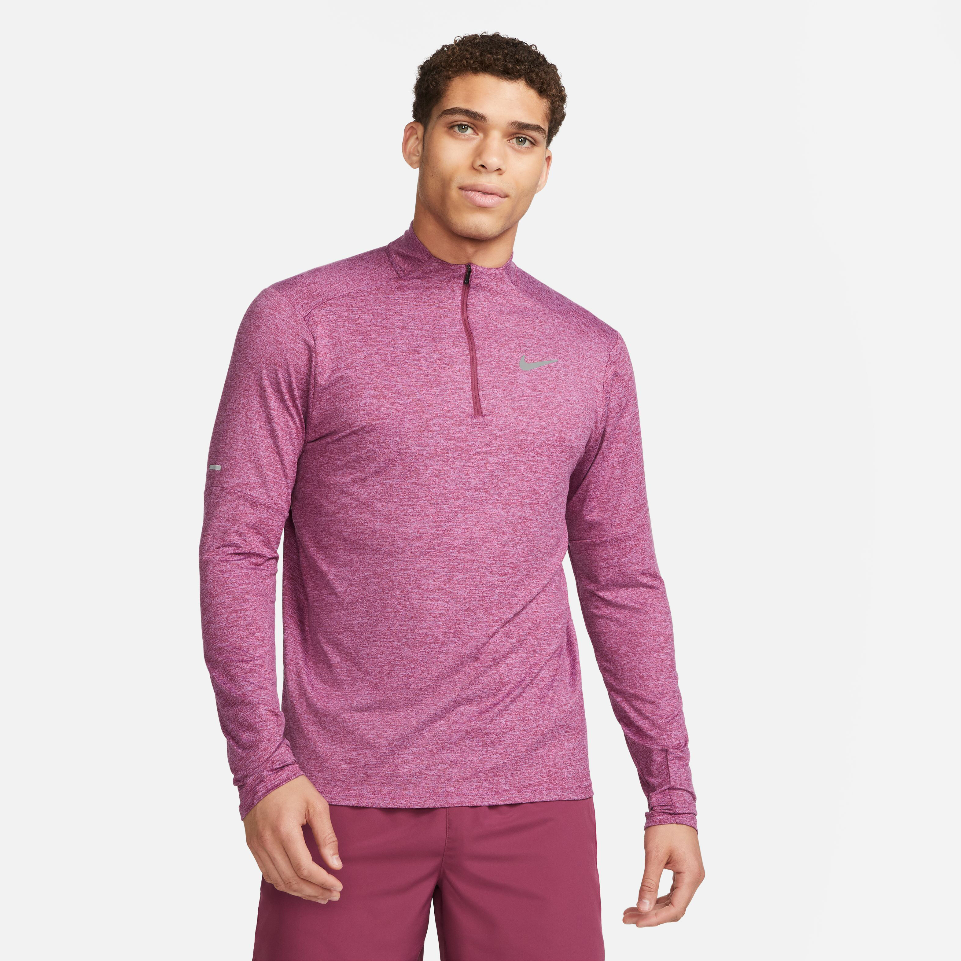 Dri Fit Element Half Zip Quarter Zip Running Top Men Lilac Grey