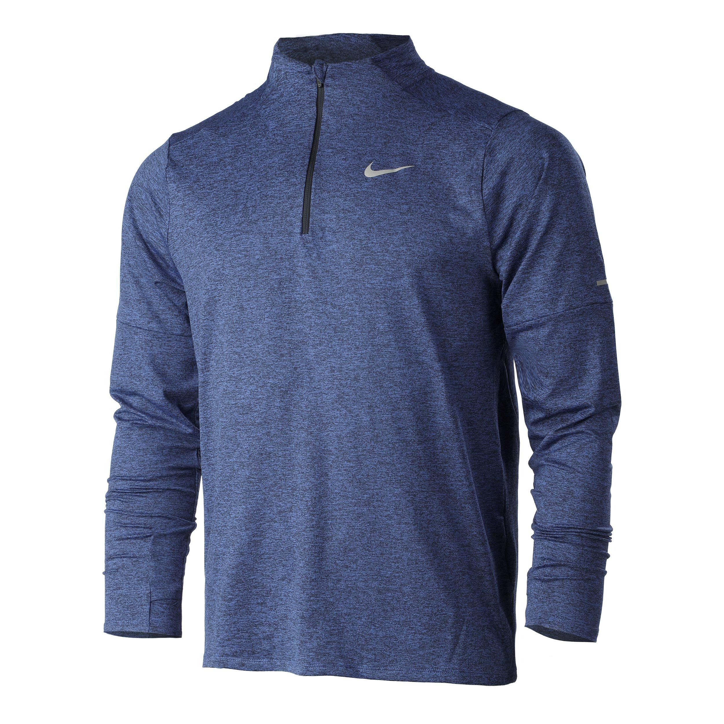 Dri Fit Element Half Zip Running Top Men Blue
