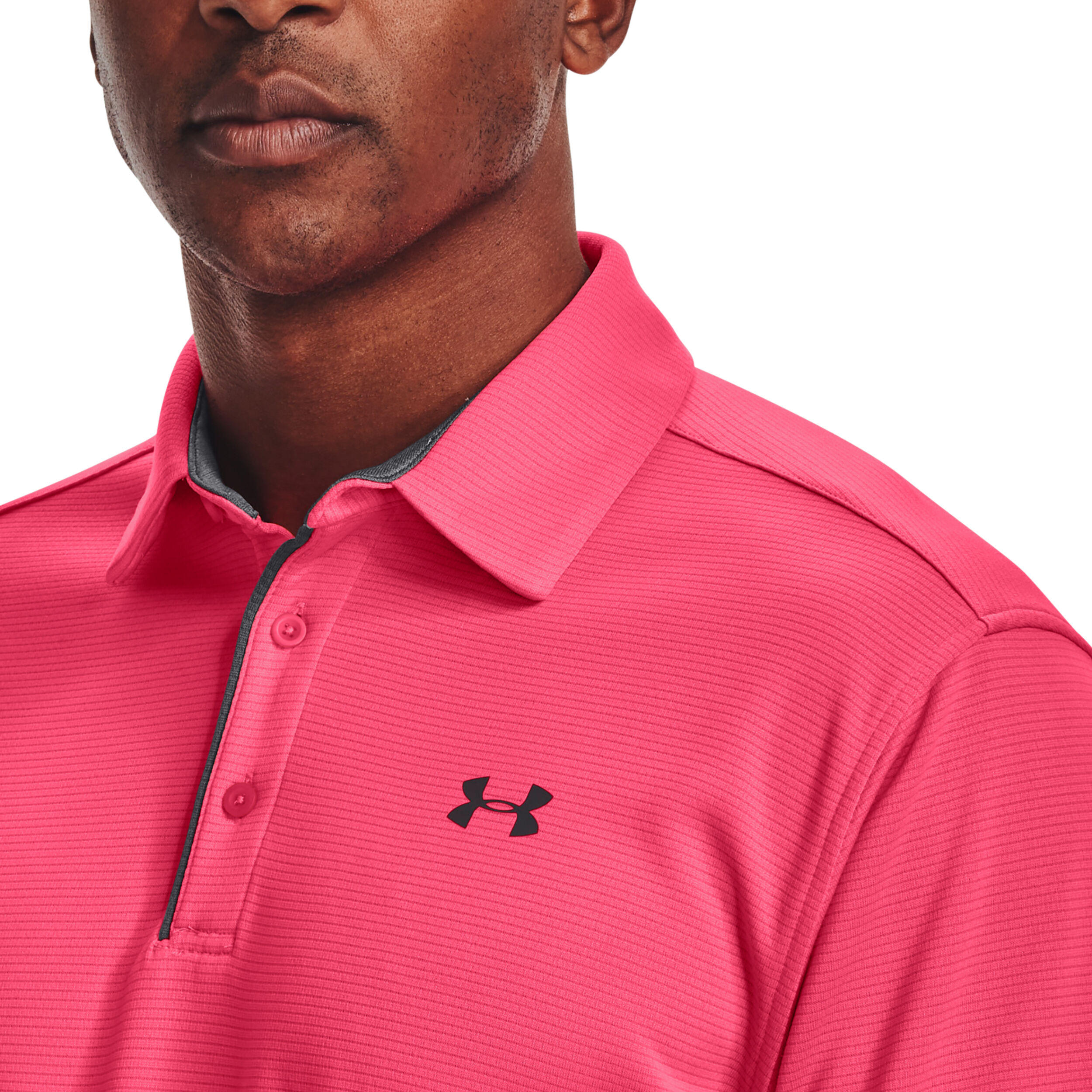 Pink under armour deals polo mens