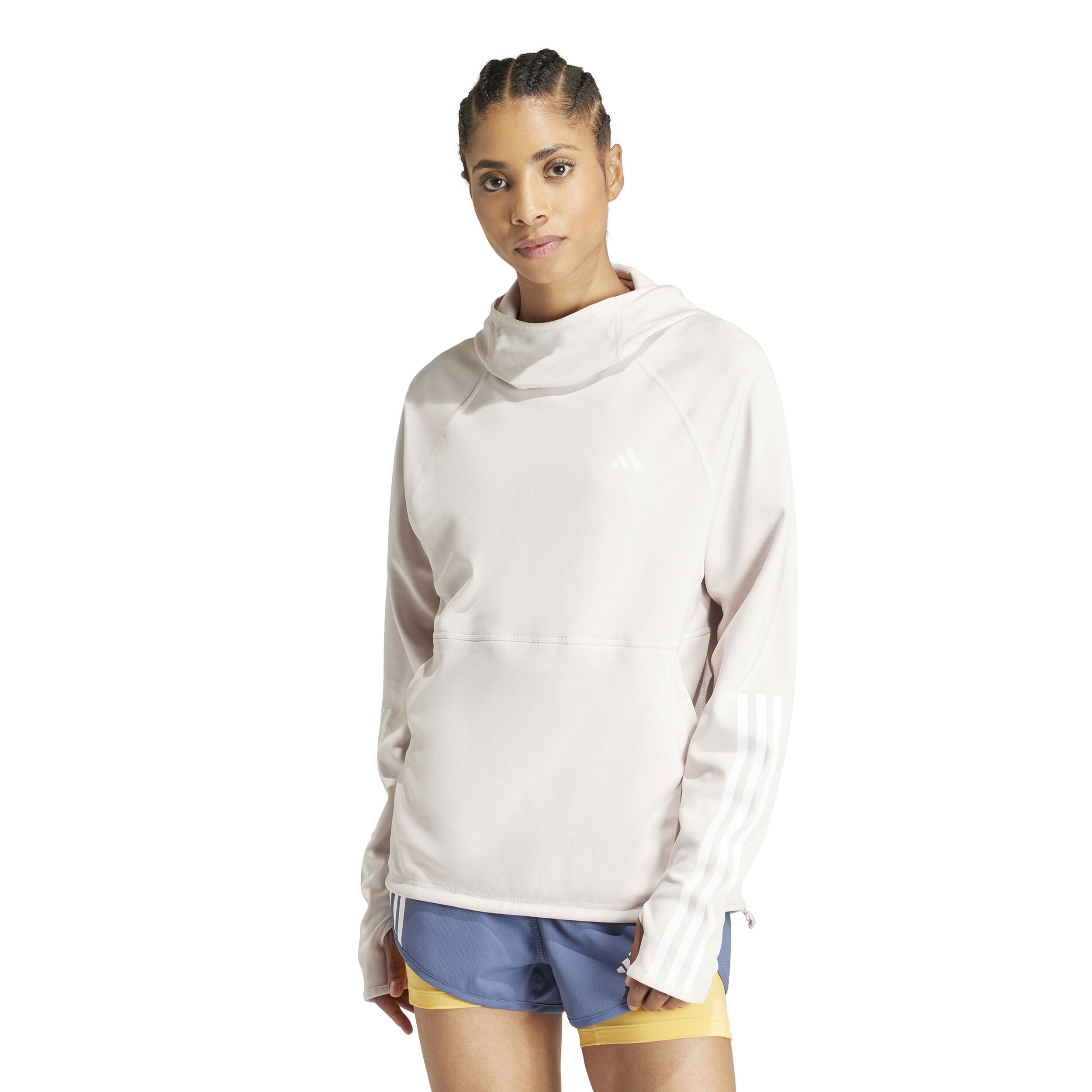 Buy adidas Own The Run E 3S Hoodie Running Shirt Women Cream online Running Point COM