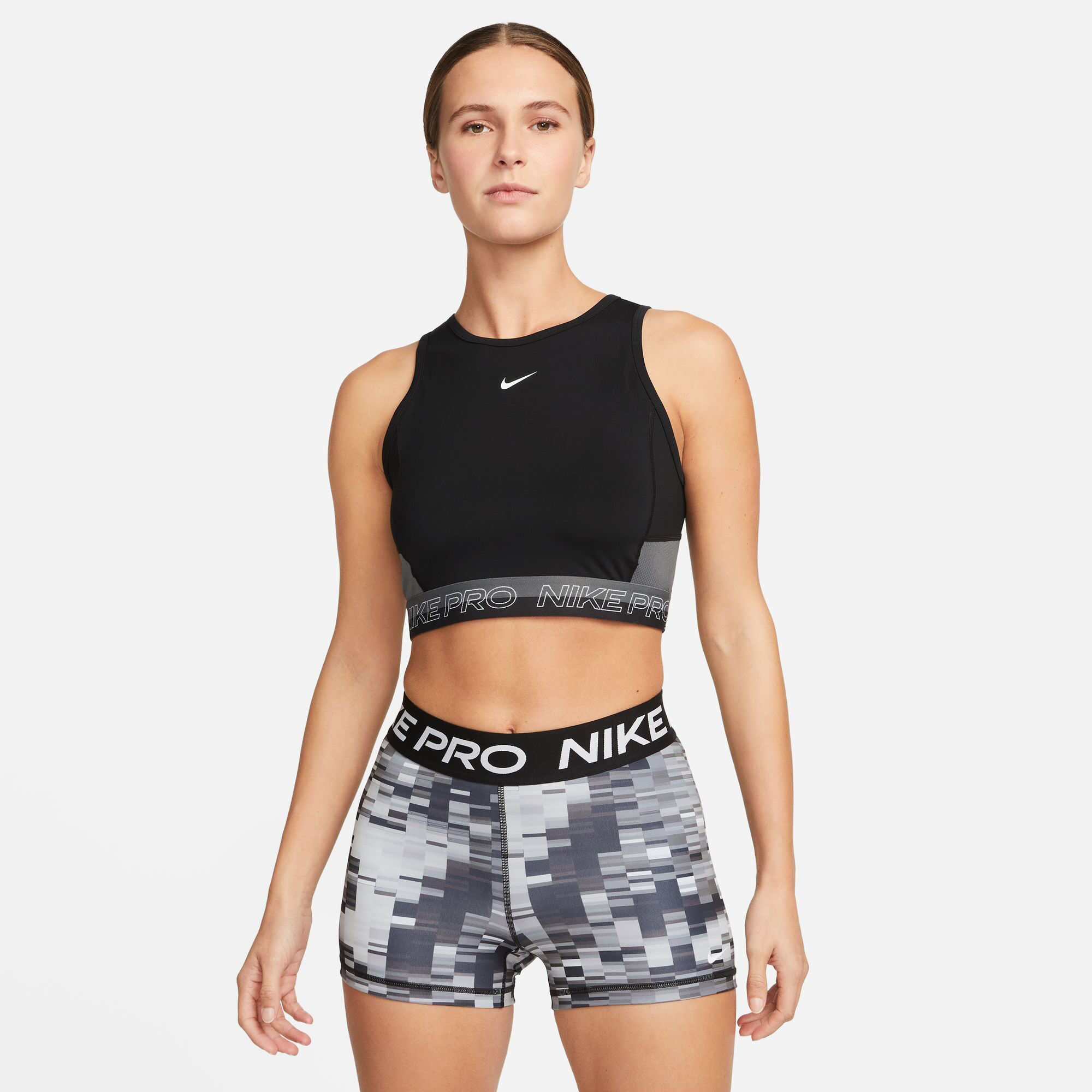 Buy Nike Dri-Fit Performance Cropped Tank Top Women Black, Grey in size M  online | Running Point COM