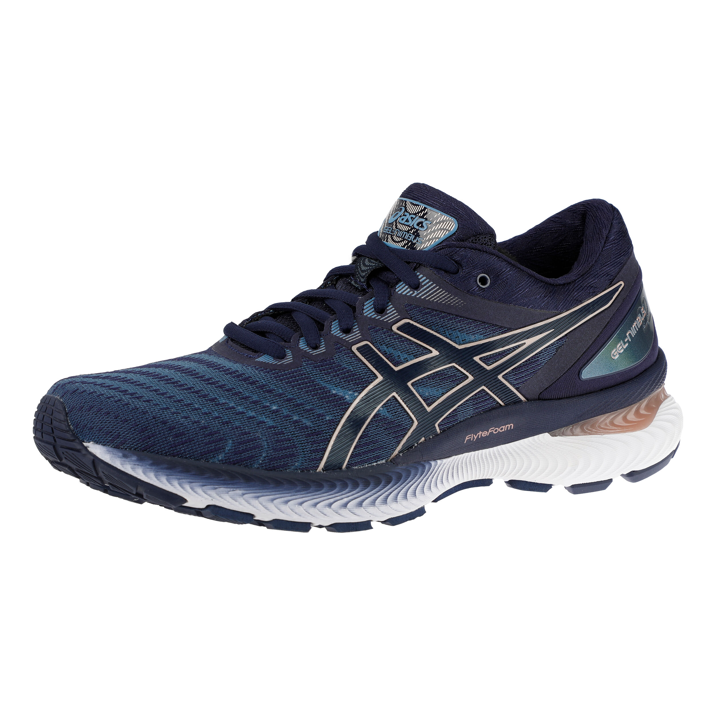 Asics gel nimbus sale 22 grey floss peacoat
