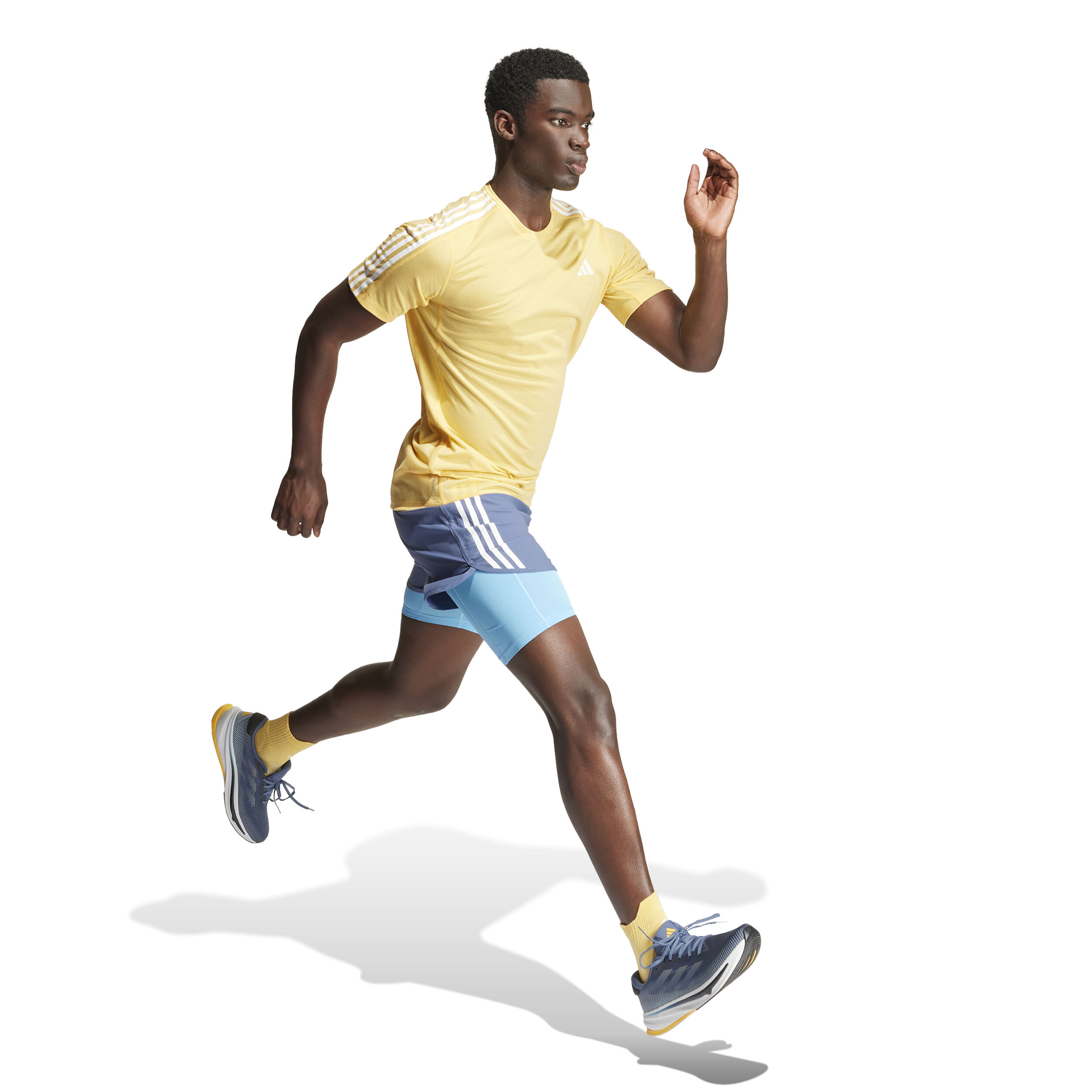 Buy adidas Own The Run E 3S Running Shirt Men Golden Yellow online Running Point COM