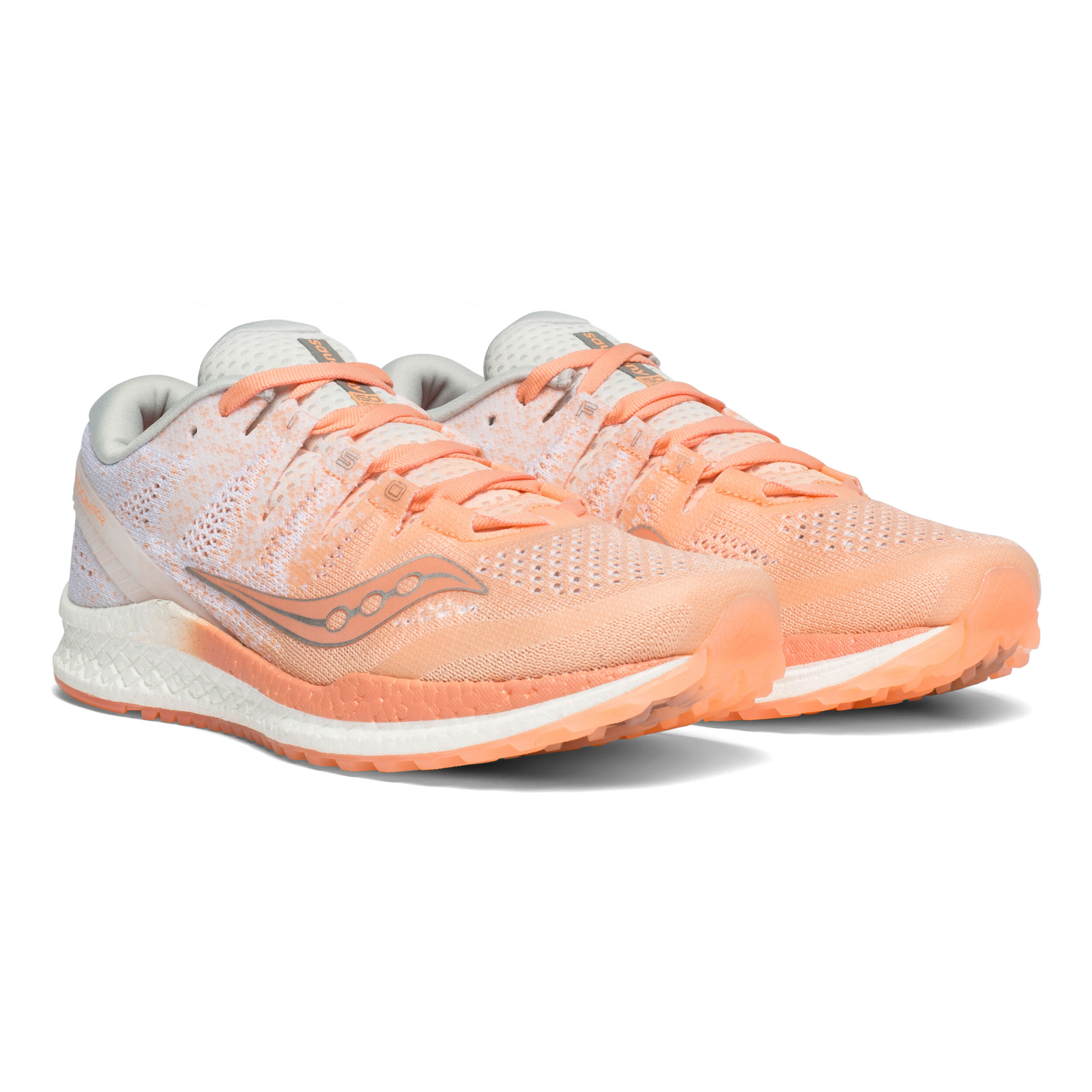 Buy Saucony Freedom Iso 2 Neutral Running Shoe Women Apricot White in size 41 online Running Point COM