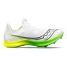 Endorphin Cheetah Spike Shoes-White,Neon Yellow