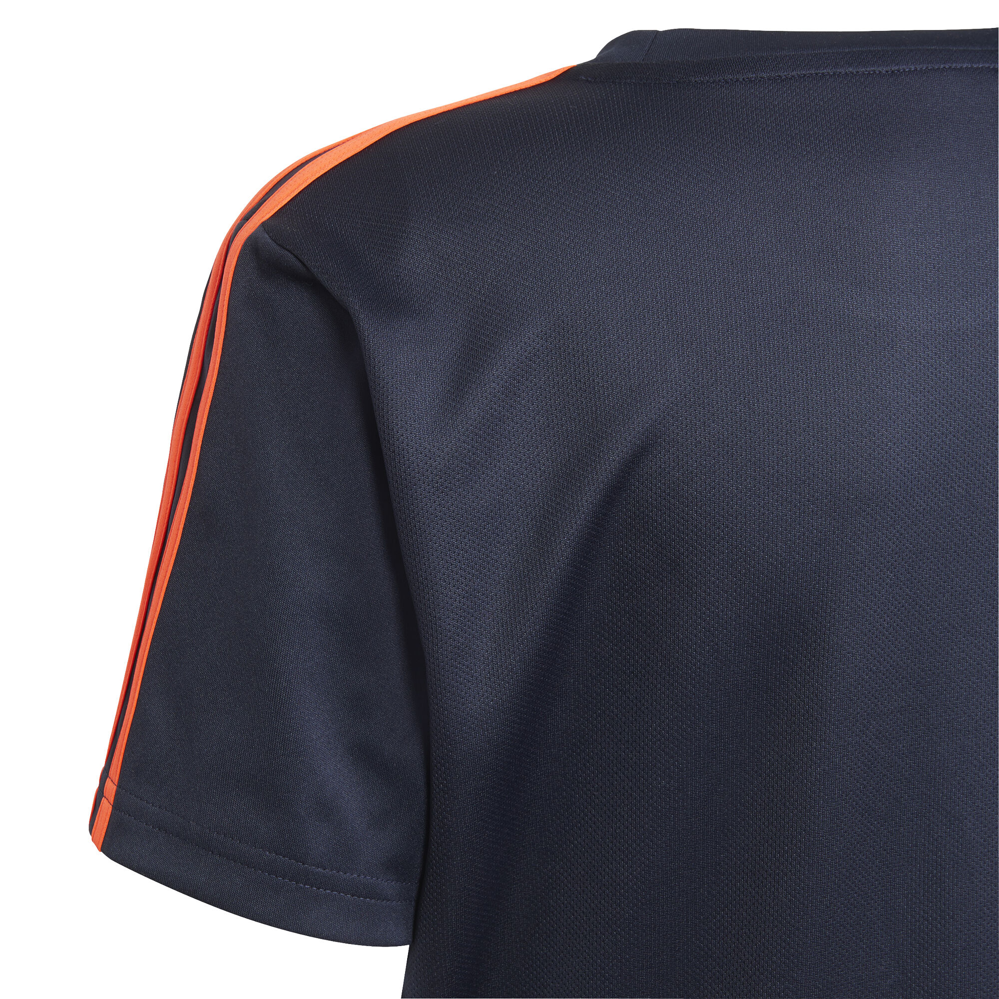 Buy adidas 3 Stripes T Shirt Boys Dark Blue Orange in size 116 online Running Point COM