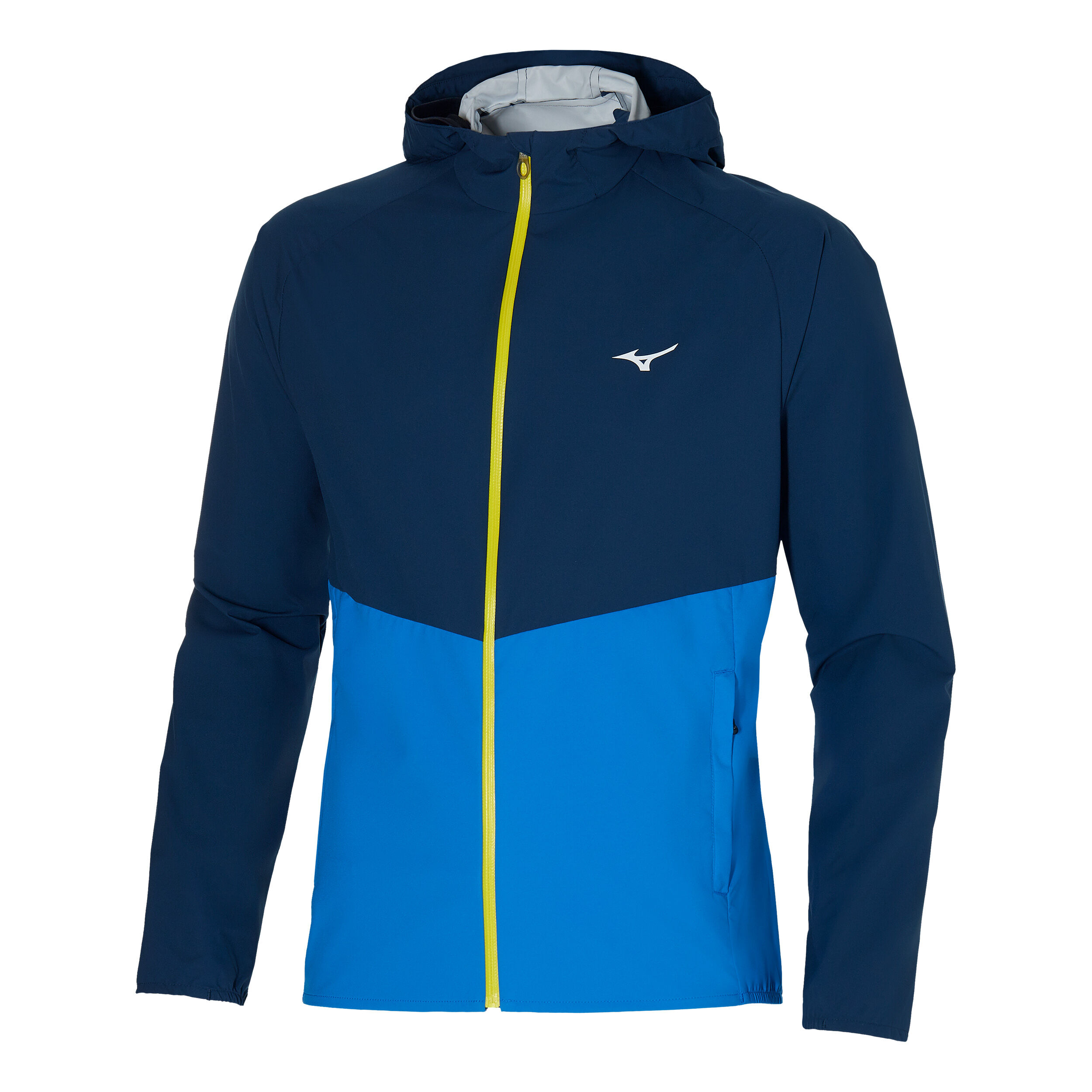 Buy Mizuno Waterproof 20k ER Running Jacket Men Blue Yellow online Running Point COM