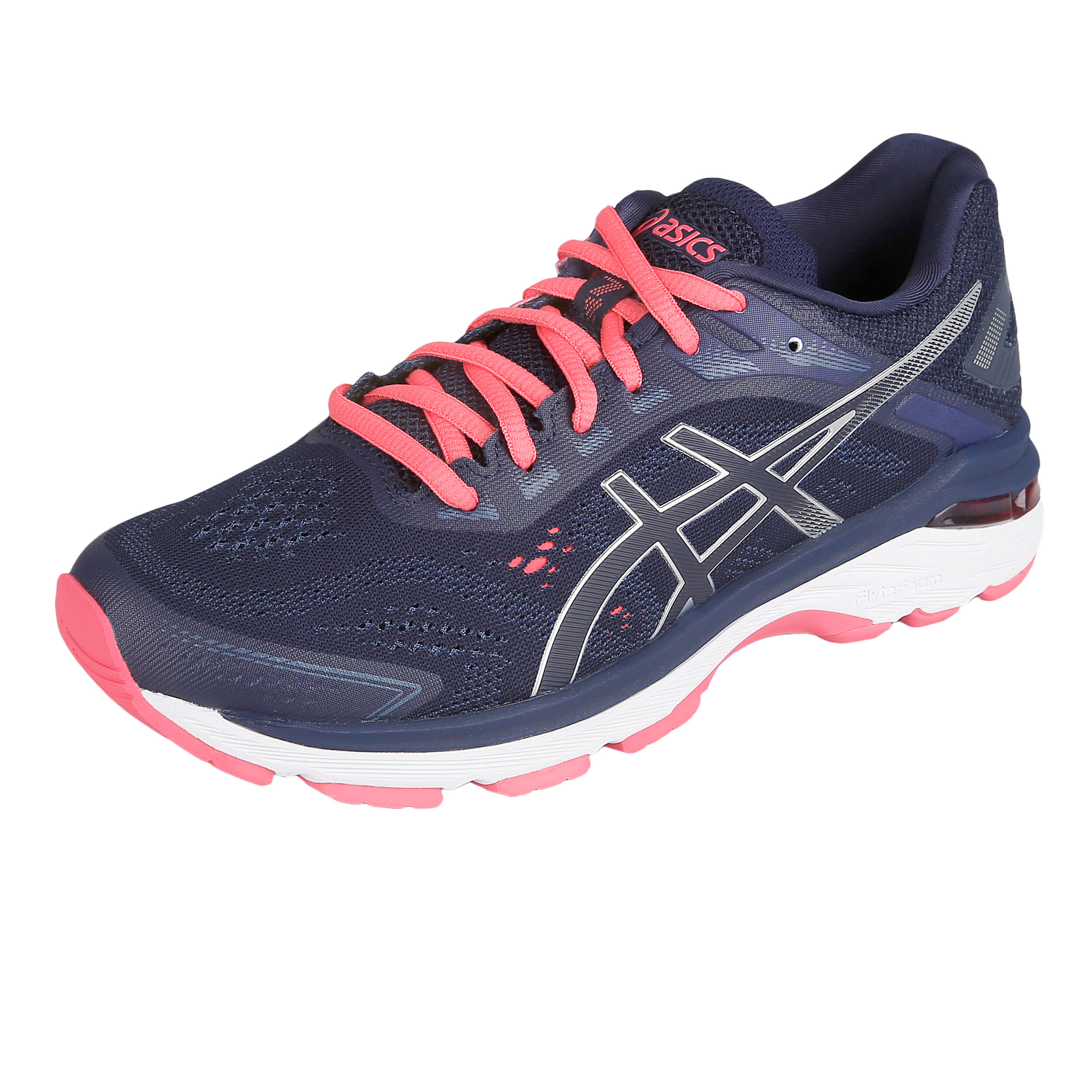Asics womens gt-2000 7 new arrivals stability running shoes peacoat/silver