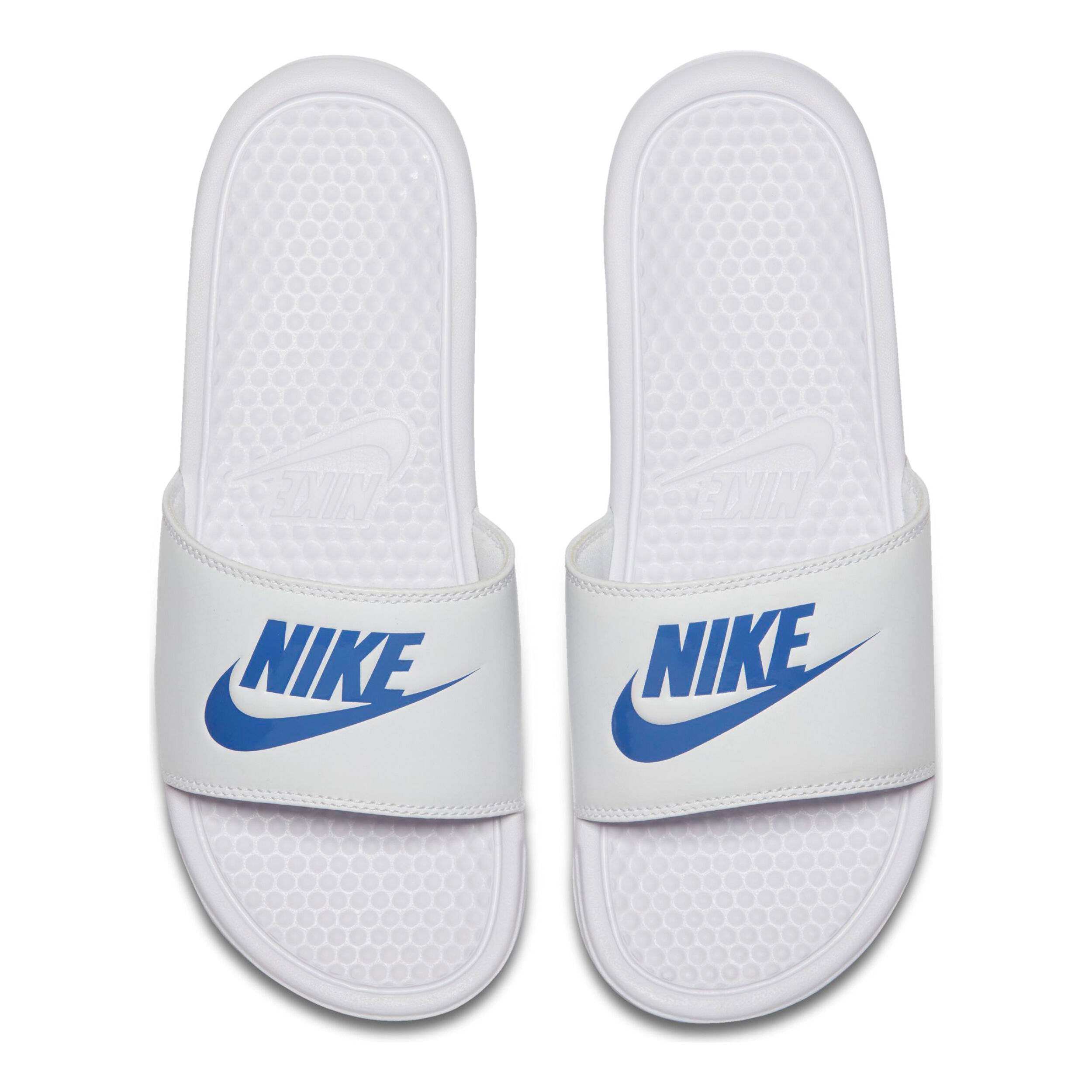 Buy Nike Benassi Just Do It Slippers Men White Blue in size 44 online Running Point COM