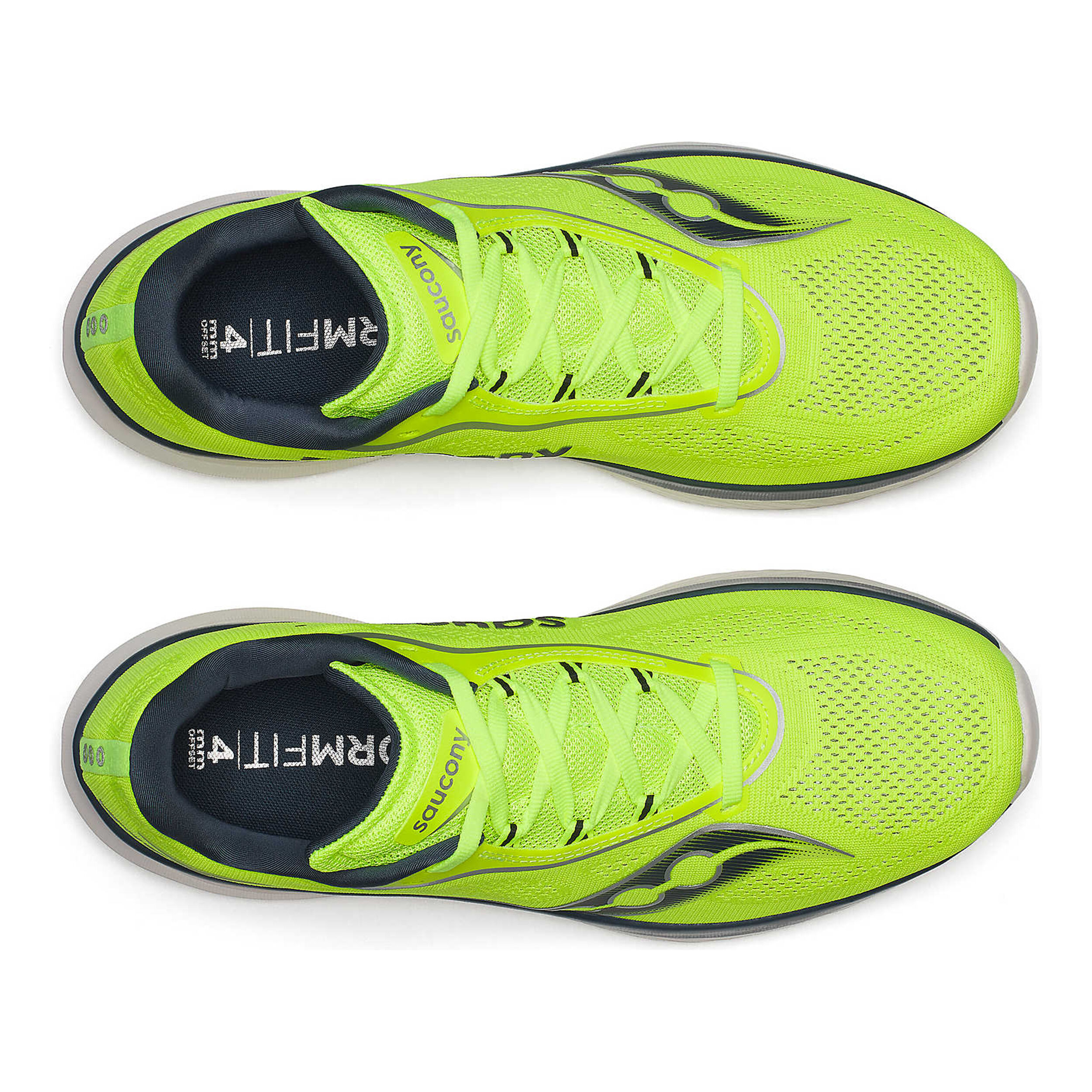 Kinvara 15 Neutral Running Shoe Men Neon Green Dark Blue
