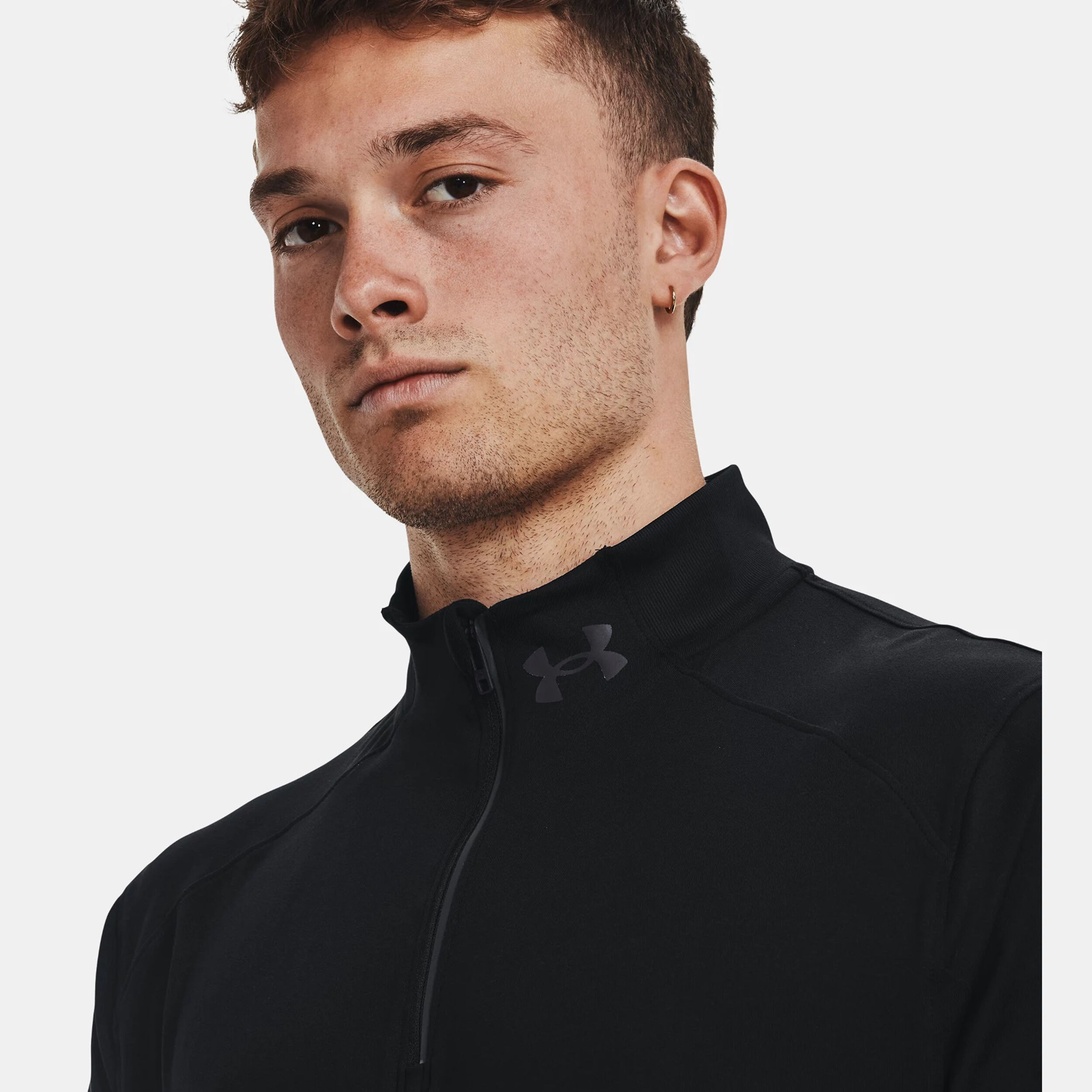 Buy Under Armour Qualifier Run 1/4 Zip Running Shirt Men Black