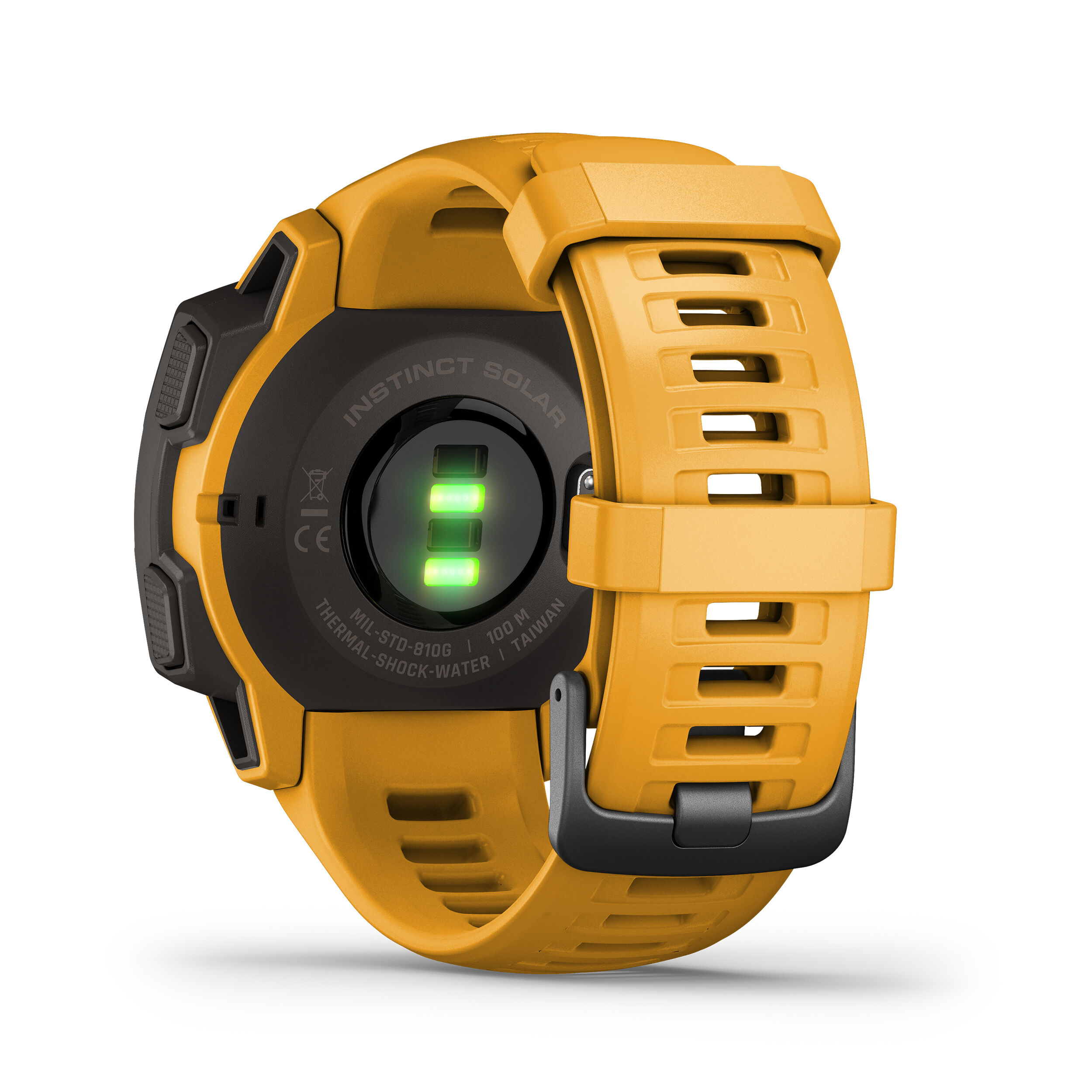 Buy Garmin Instinct Solar Pulse Watch Yellow Dark Grey online Running Point COM