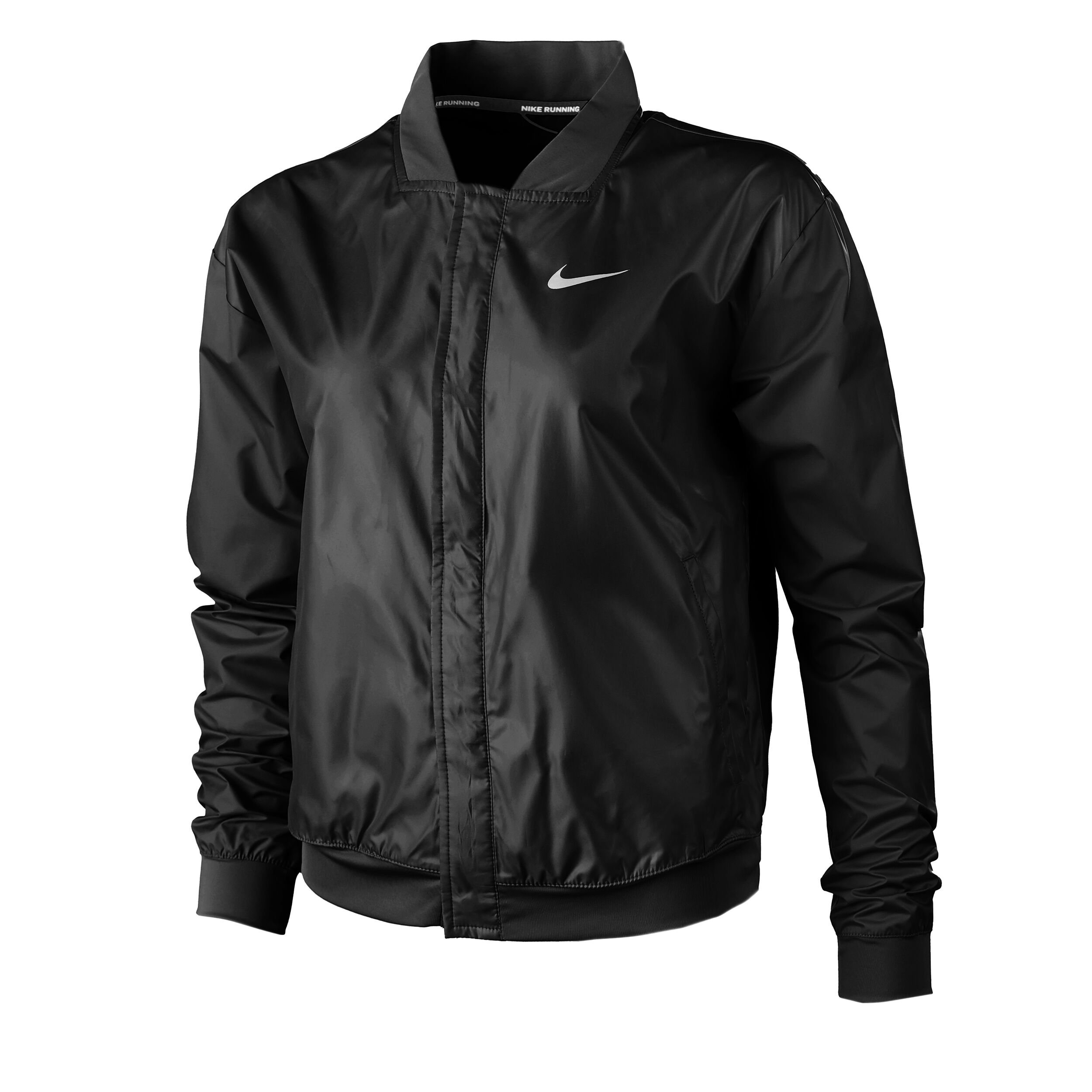 Black running hotsell jacket womens