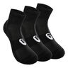 Quarter Sports Socks 3 Pack-Black,White