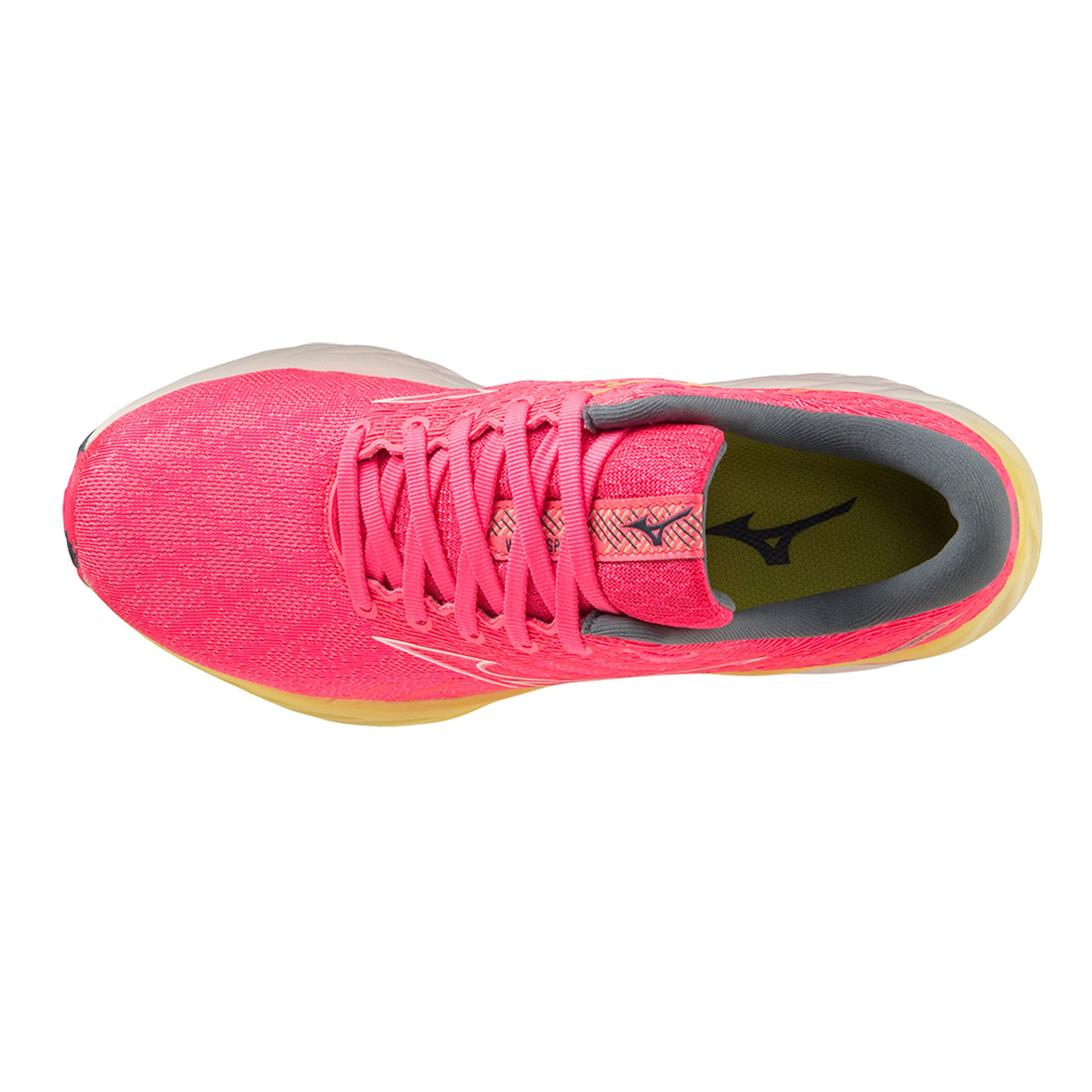 Buy Mizuno Wave Inspire 19 Stability Running Shoe Women Pink Neon Yellow online Running Point COM