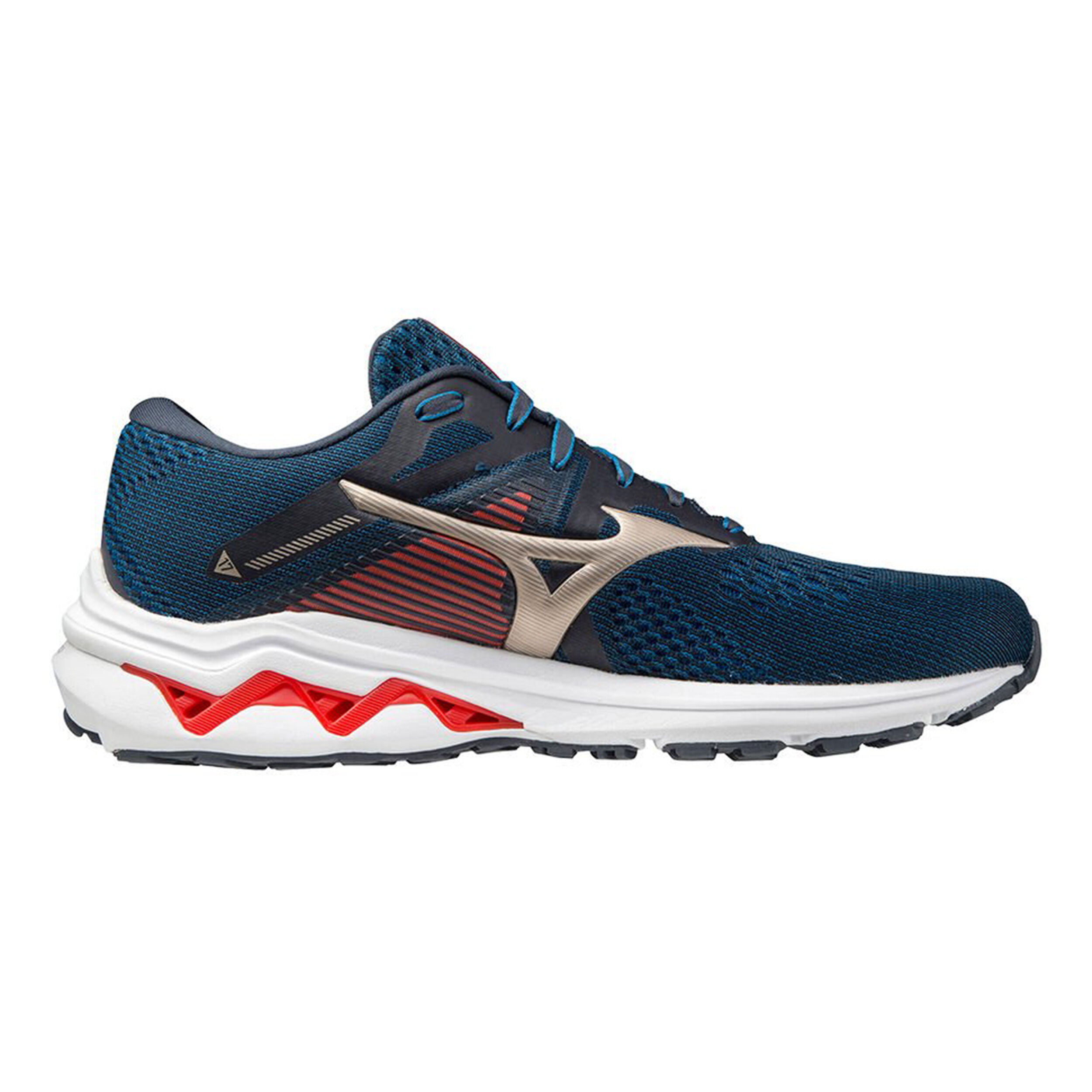 Buy Mizuno Wave Inspire 17 Stability Running Shoe Men Dark Blue Gold in size 40 5 online Running Point COM